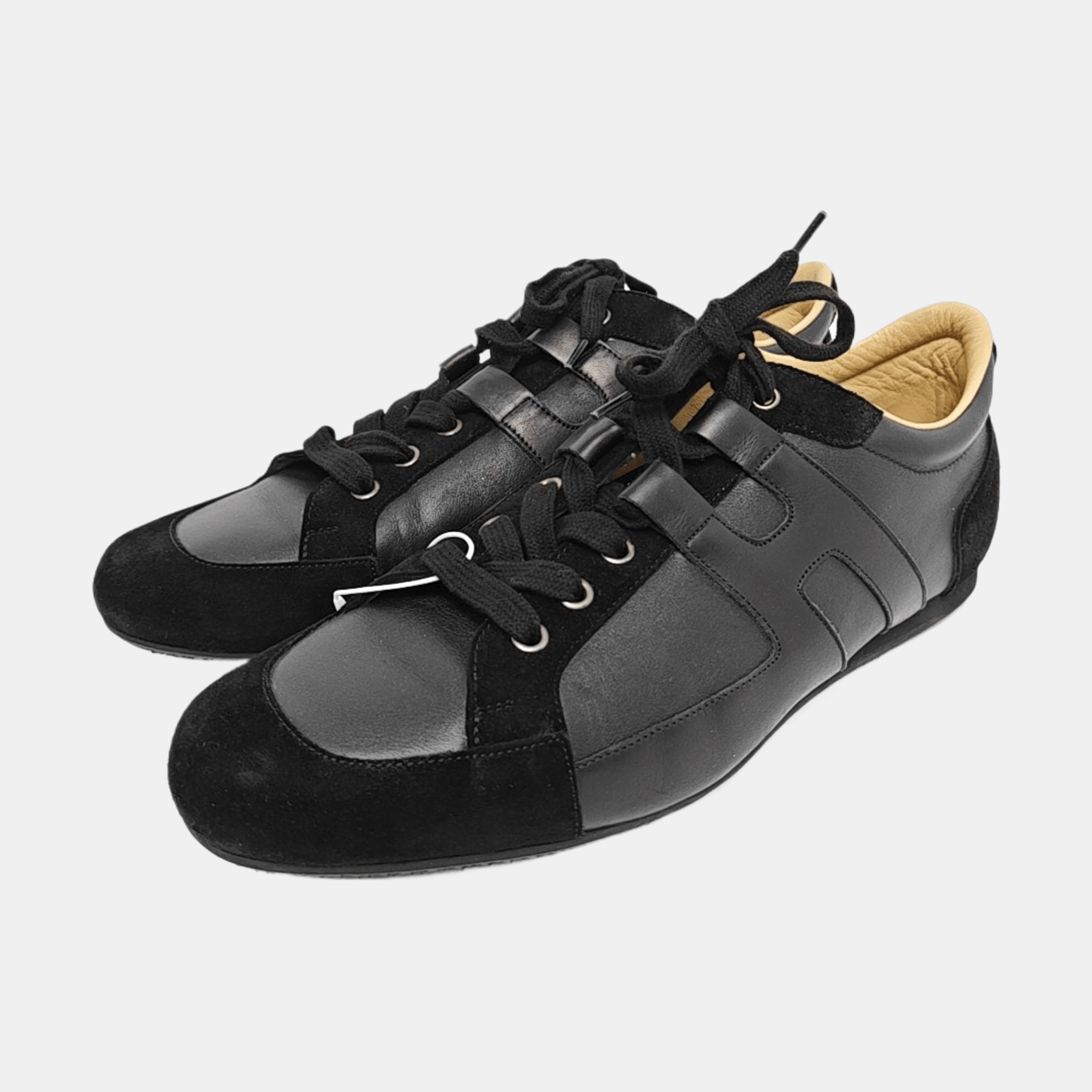 Hermes Hermes Leather Low-Top Sneakers EU 42 Size US 9 / EU 42 - 2 Thumbnail