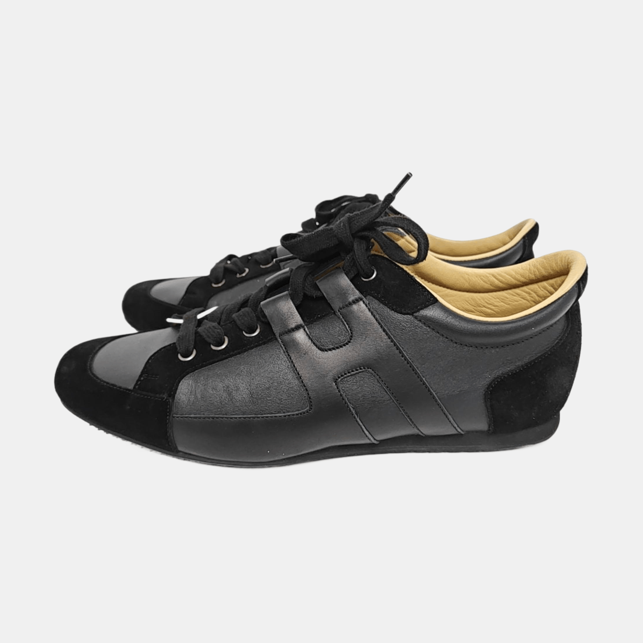 Hermes Hermes Leather Low-Top Sneakers EU 42 Size US 9 / EU 42 - 6 Thumbnail