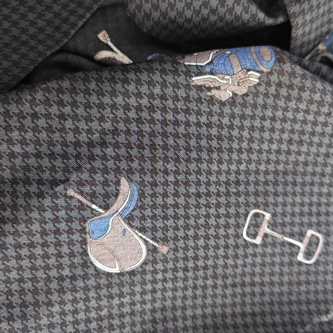 Hermes Hermès Equestrian Print Houndstooth Shirt 40 Size US XXS / EU 40 - 7 Thumbnail
