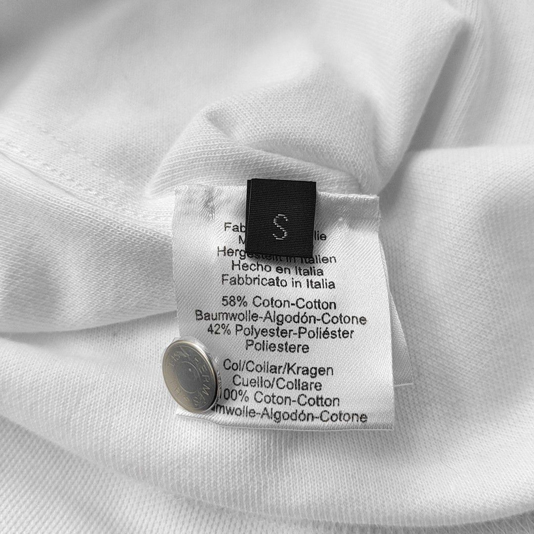 Hermes Hermès White Cotton Polo Shirt Size S Size US S / EU 44-46 / 1 - 3 Thumbnail