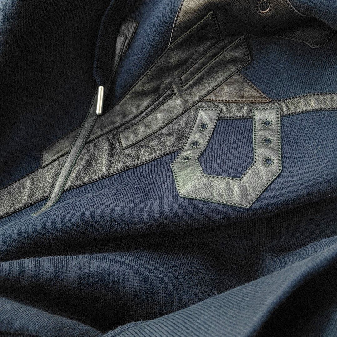 Hermes Hermes Leather Motif Hoodie Size L Size US L / EU 52-54 / 3 - 9 Thumbnail