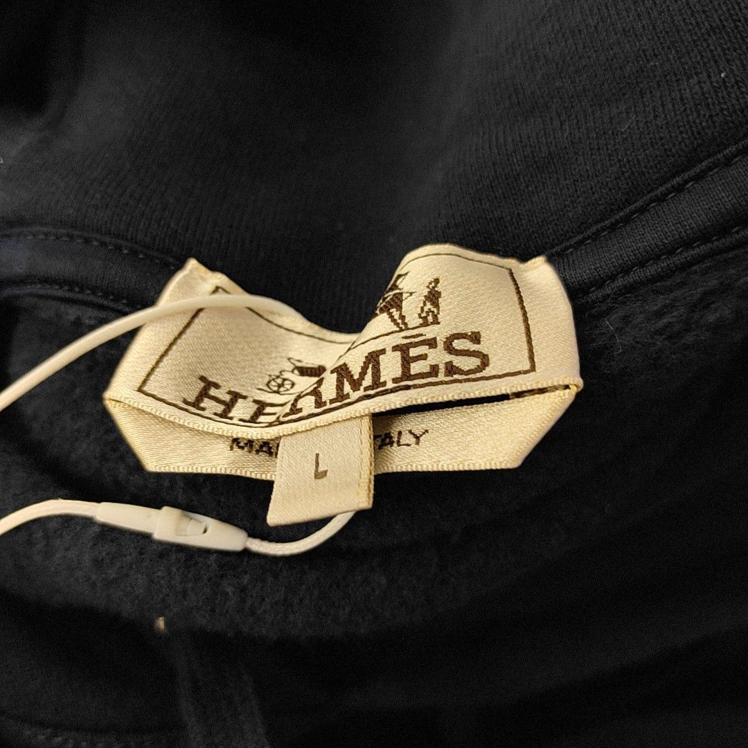 Hermes Hermes Leather Motif Hoodie Size L Size US L / EU 52-54 / 3 - 7 Thumbnail