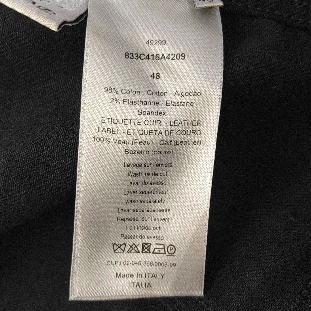 Dior Dior Homme Black Denim Zip Jacket Size 48 Size US M / EU 48-50 / 2 - 2 Thumbnail