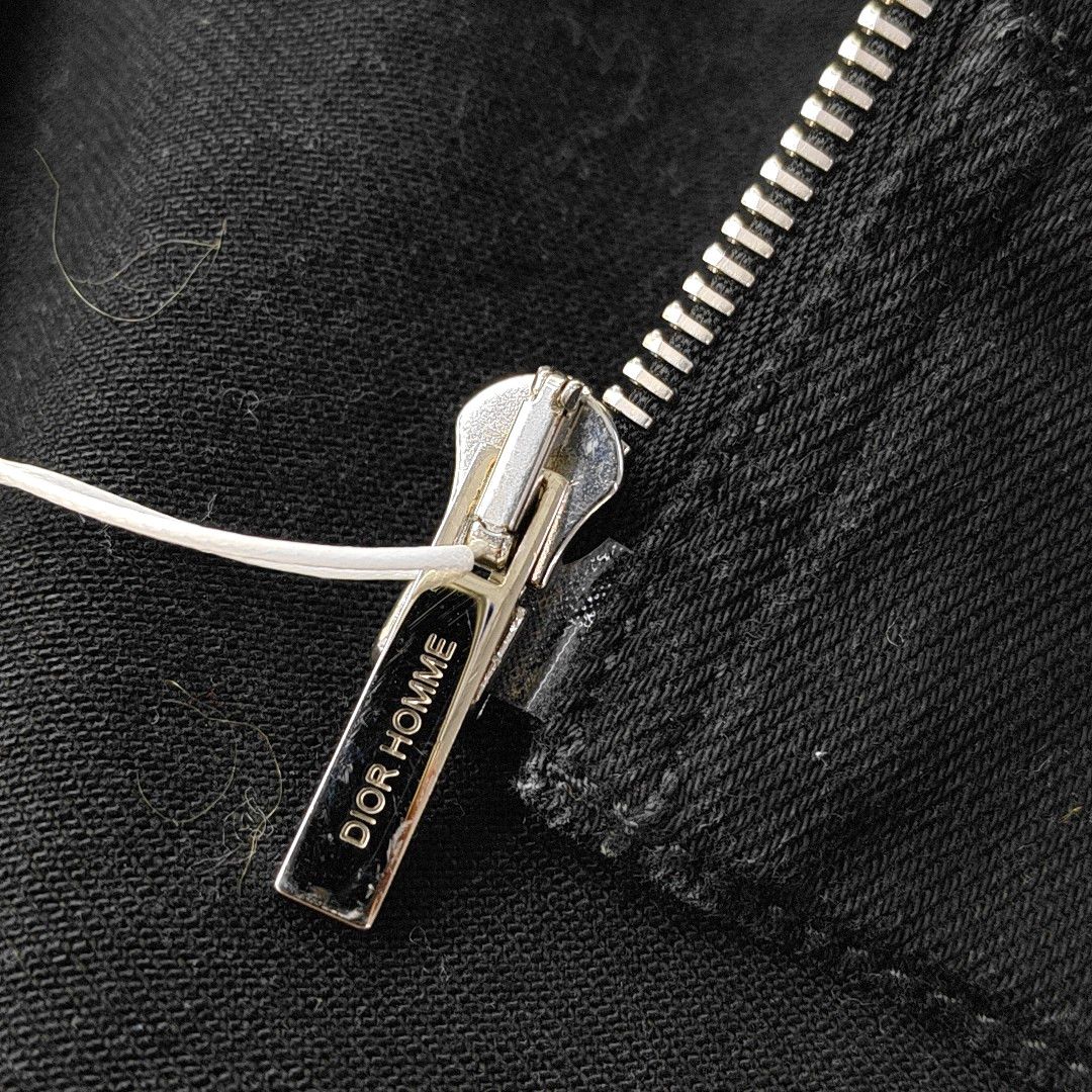 Dior Dior Homme Black Denim Zip Jacket Size 48 Size US M / EU 48-50 / 2 - 4 Thumbnail