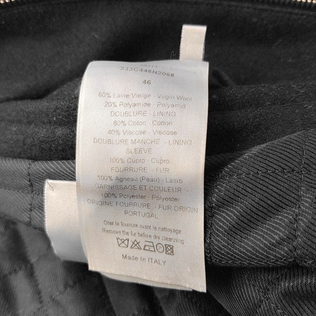 Dior Dior Homme Black Wool Overcoat 46 Size US S / EU 44-46 / 1 - 4 Thumbnail