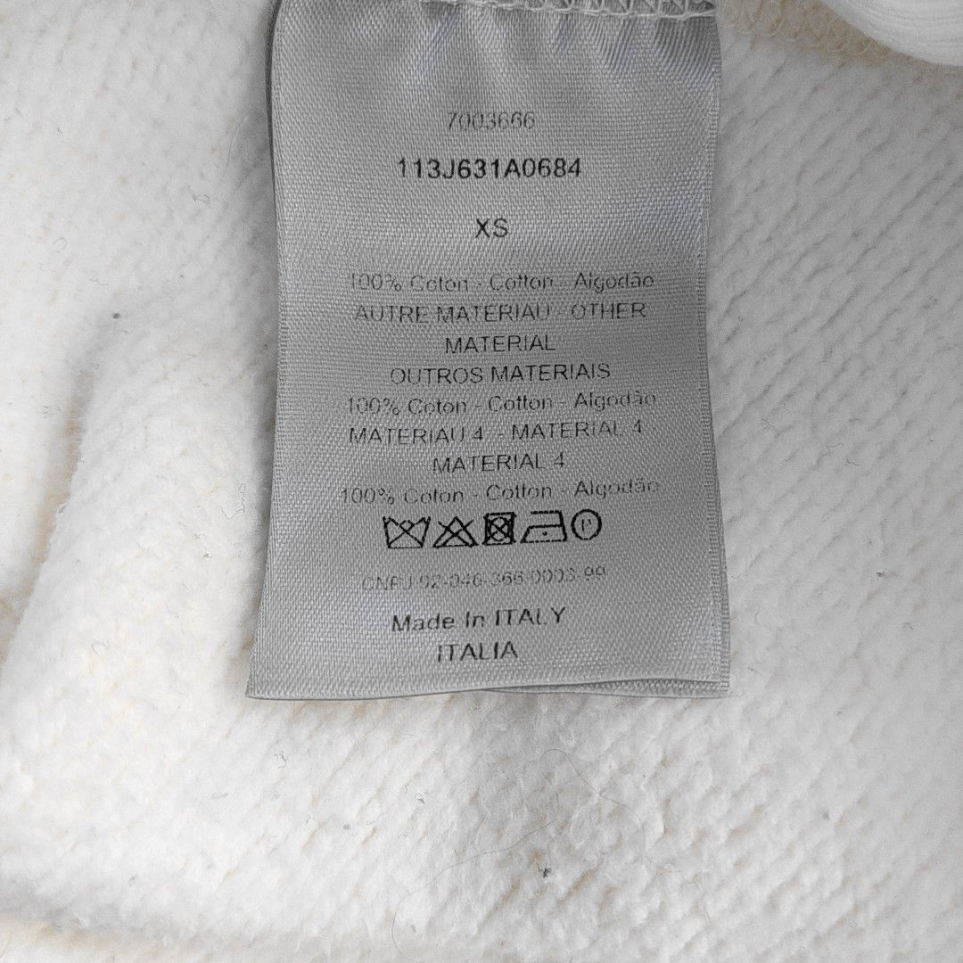 Dior Dior Homme Oblique Terry Hoodie White XS Size US XS / EU 42 / 0 - 4 Thumbnail