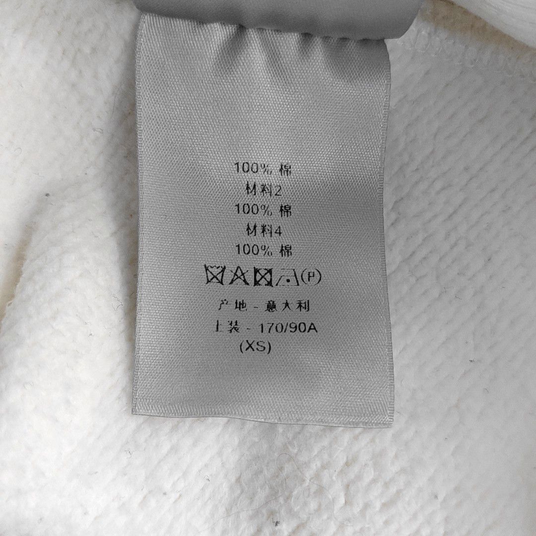 Dior Dior Homme Oblique Terry Hoodie White XS Size US XS / EU 42 / 0 - 3 Thumbnail