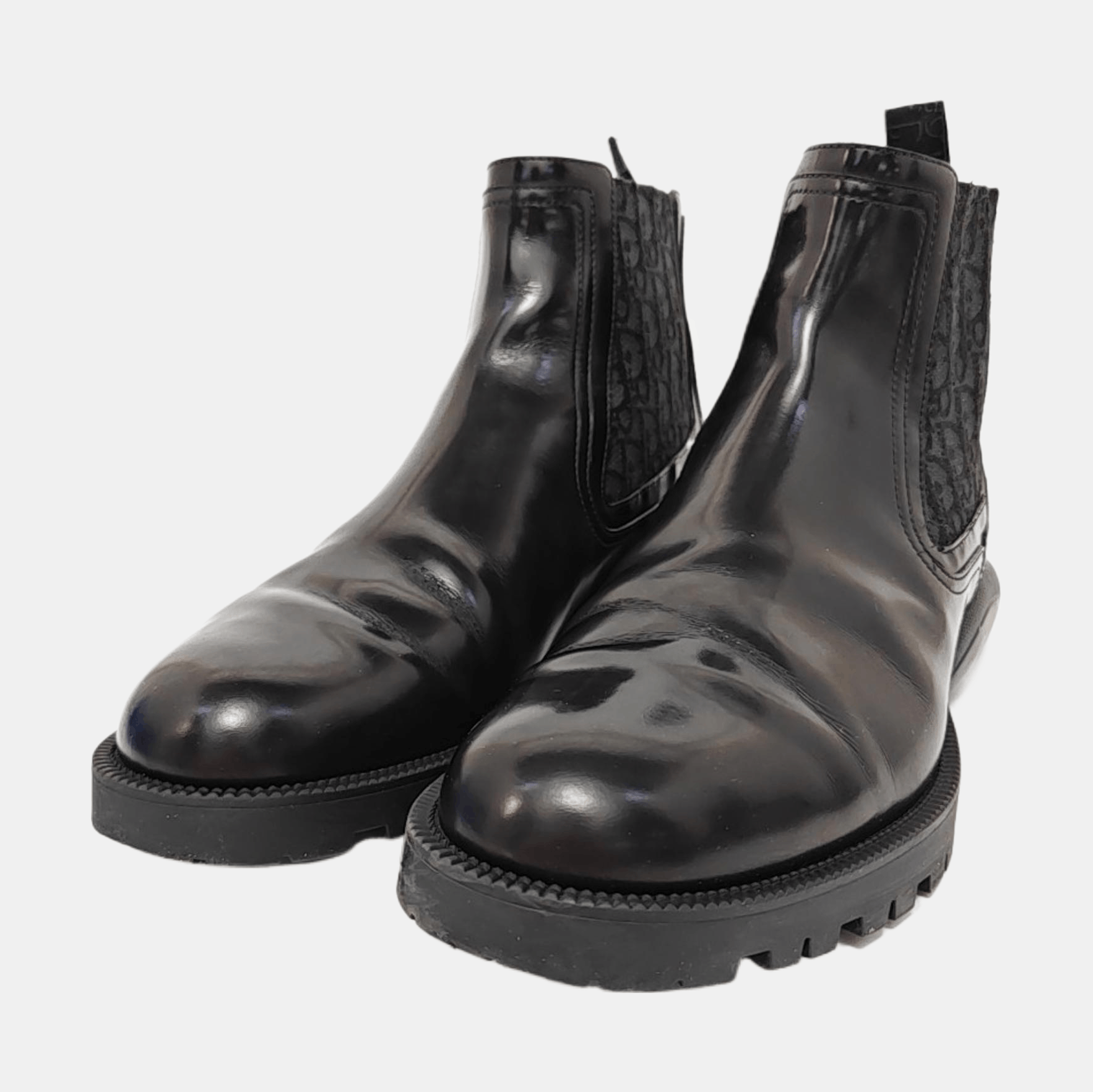 Dior Dior Homme Oblique Panel Leather Boots 43 Size US 10 / EU 43 - 2 Thumbnail