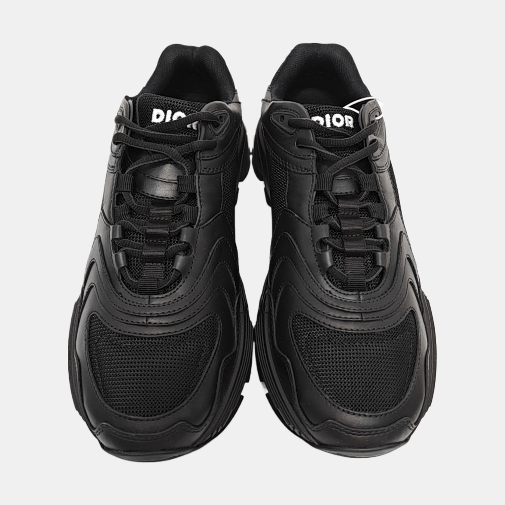Dior Dior Homme Black Leather Mesh Sneakers 41 Size US 8 / EU 41 - 3 Thumbnail