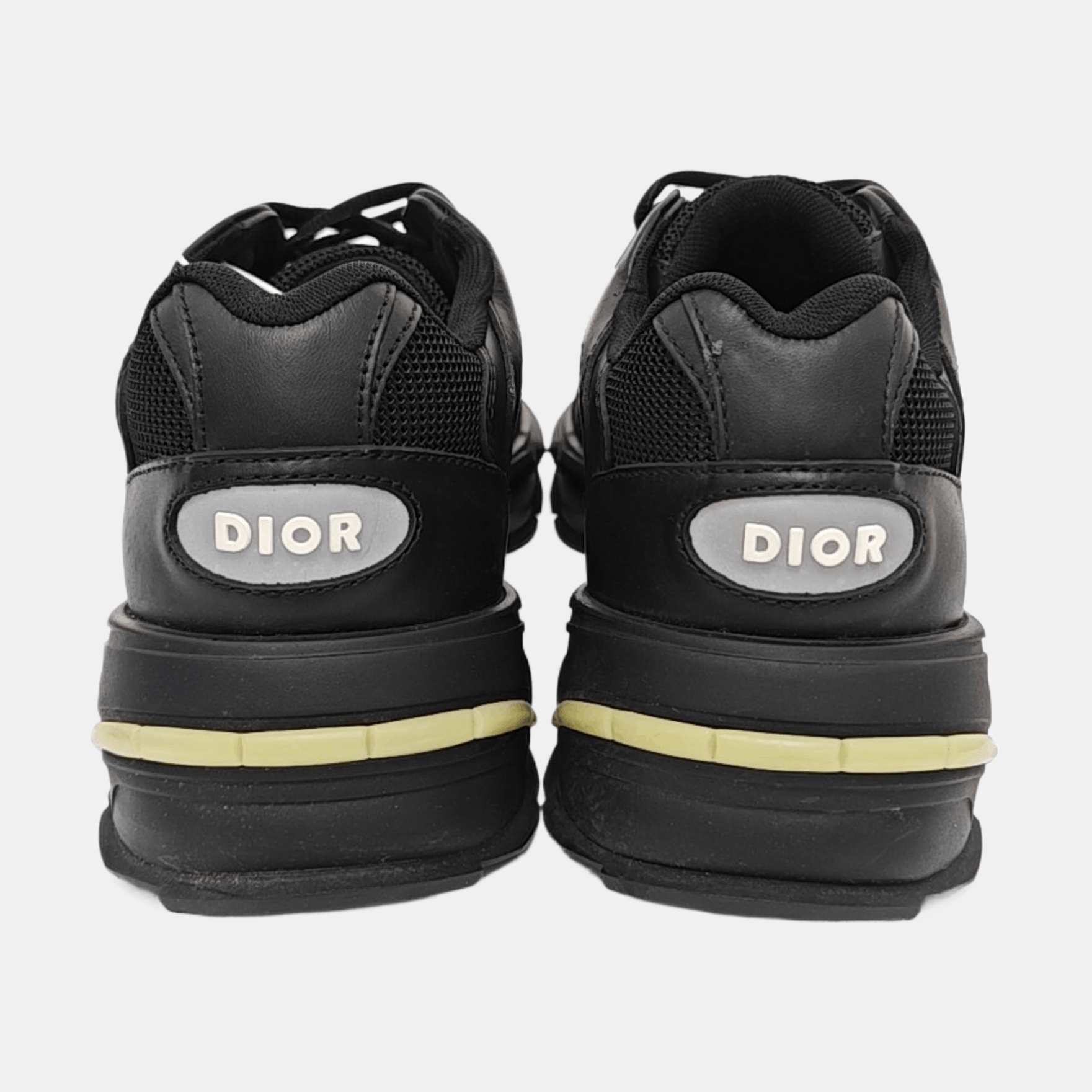Dior Dior Homme Black Leather Mesh Sneakers 41 Size US 8 / EU 41 - 4 Thumbnail