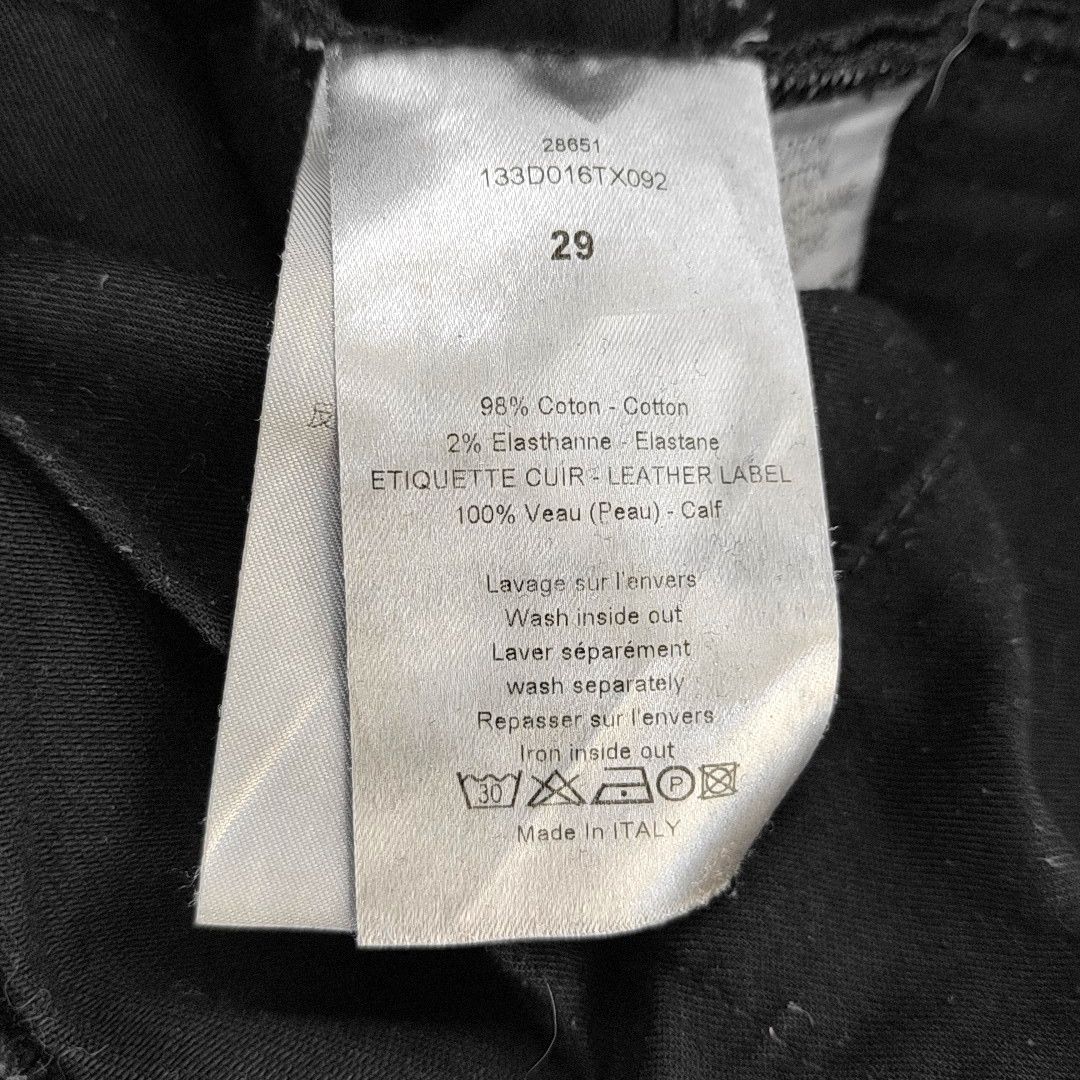 Dior Dior Homme Black Denim Jeans Size 29 Size US 29 - 4 Thumbnail