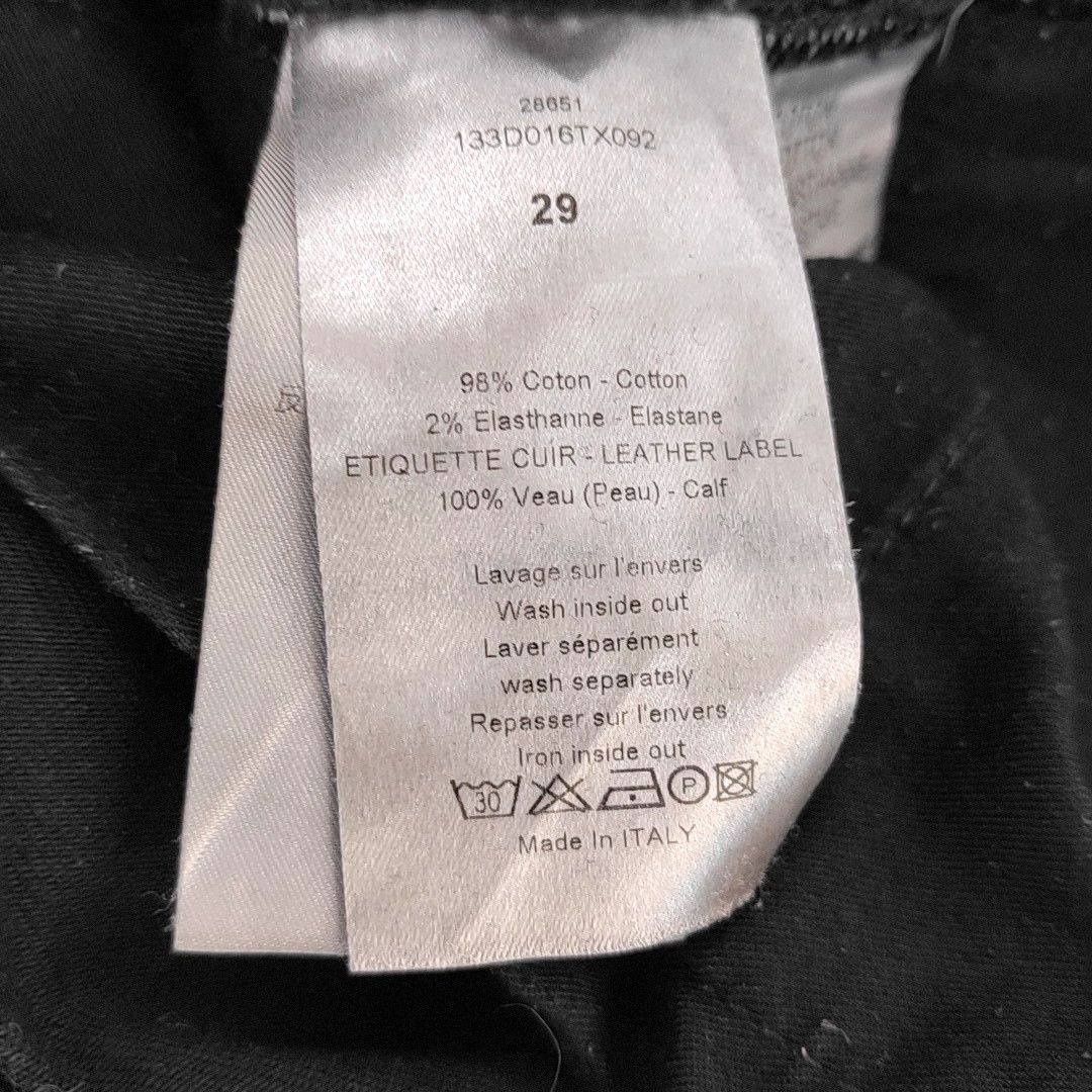 Dior Dior Homme Black Denim Jeans Size 29 Size US 29 - 3 Thumbnail