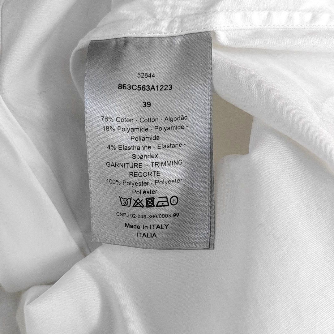 Dior Dior Homme Logo Tape Button Up Shirt Size 39 Size US M / EU 48-50 / 2 - 3 Thumbnail