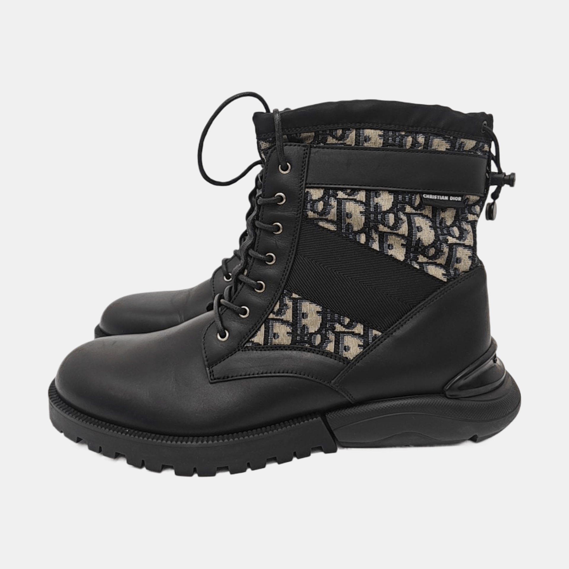Dior Dior Oblique Canvas Leather Boots 42 Size US 9 / EU 42 - 6 Thumbnail