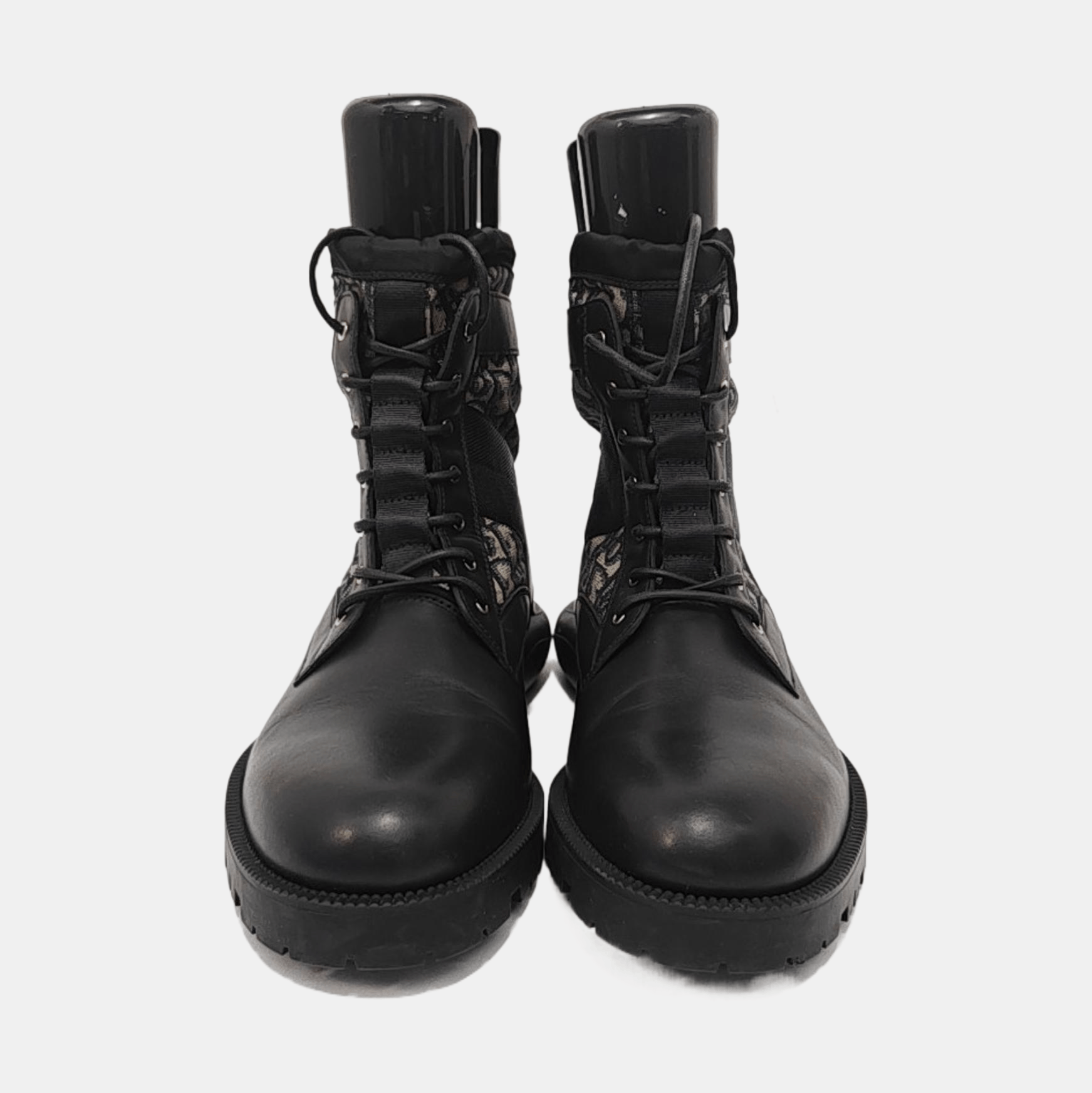Dior Dior Oblique Canvas Leather Boots 42 Size US 9 / EU 42 - 3 Thumbnail