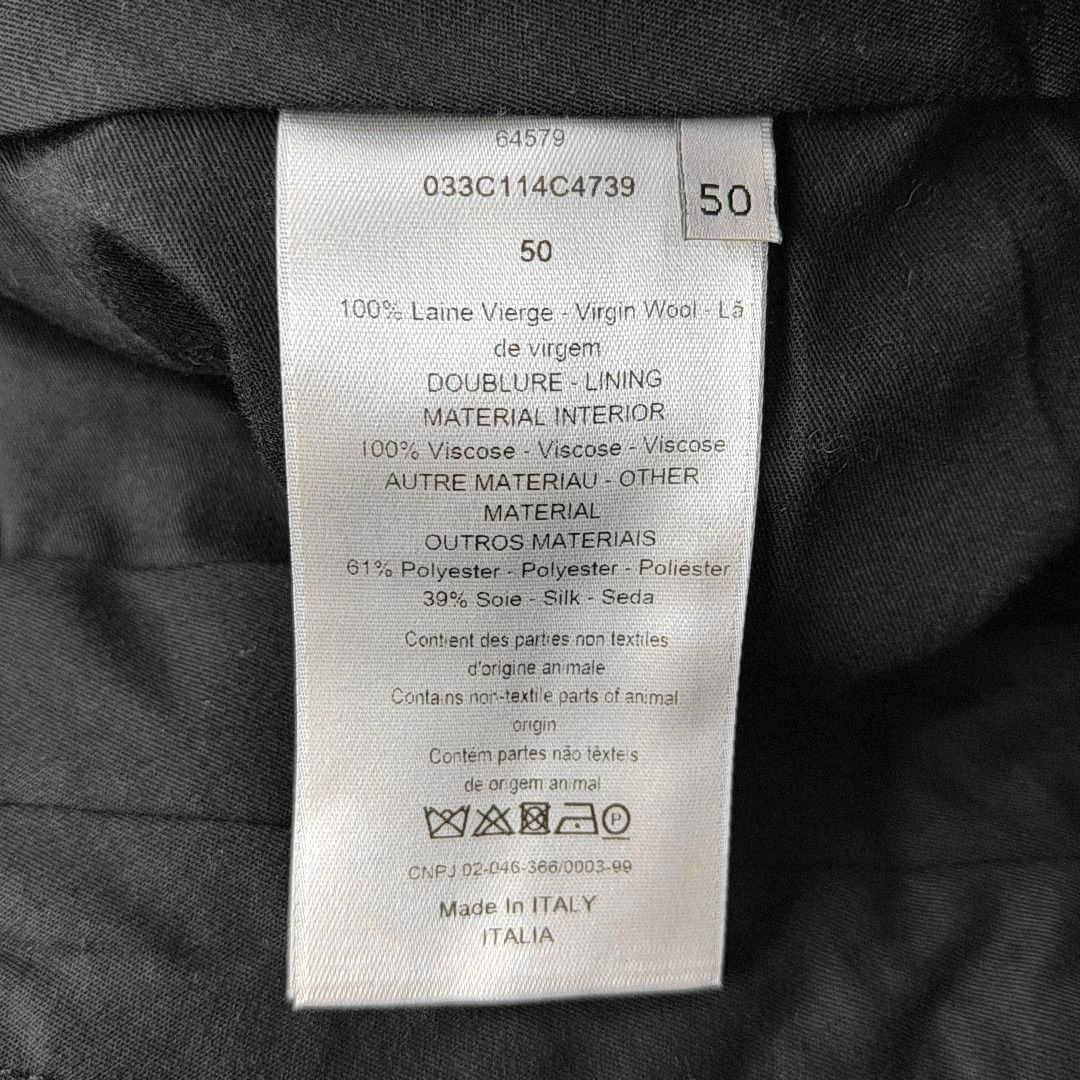 Dior Dior Homme Gray Virgin Wool Trousers Size 50 Size US 34 / EU 50 - 4 Thumbnail