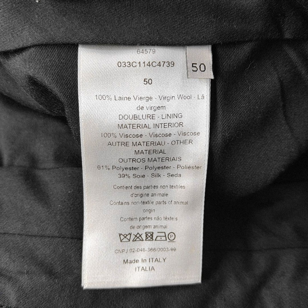 Dior Dior Homme Gray Virgin Wool Trousers Size 50 Size US 34 / EU 50 - 3 Thumbnail