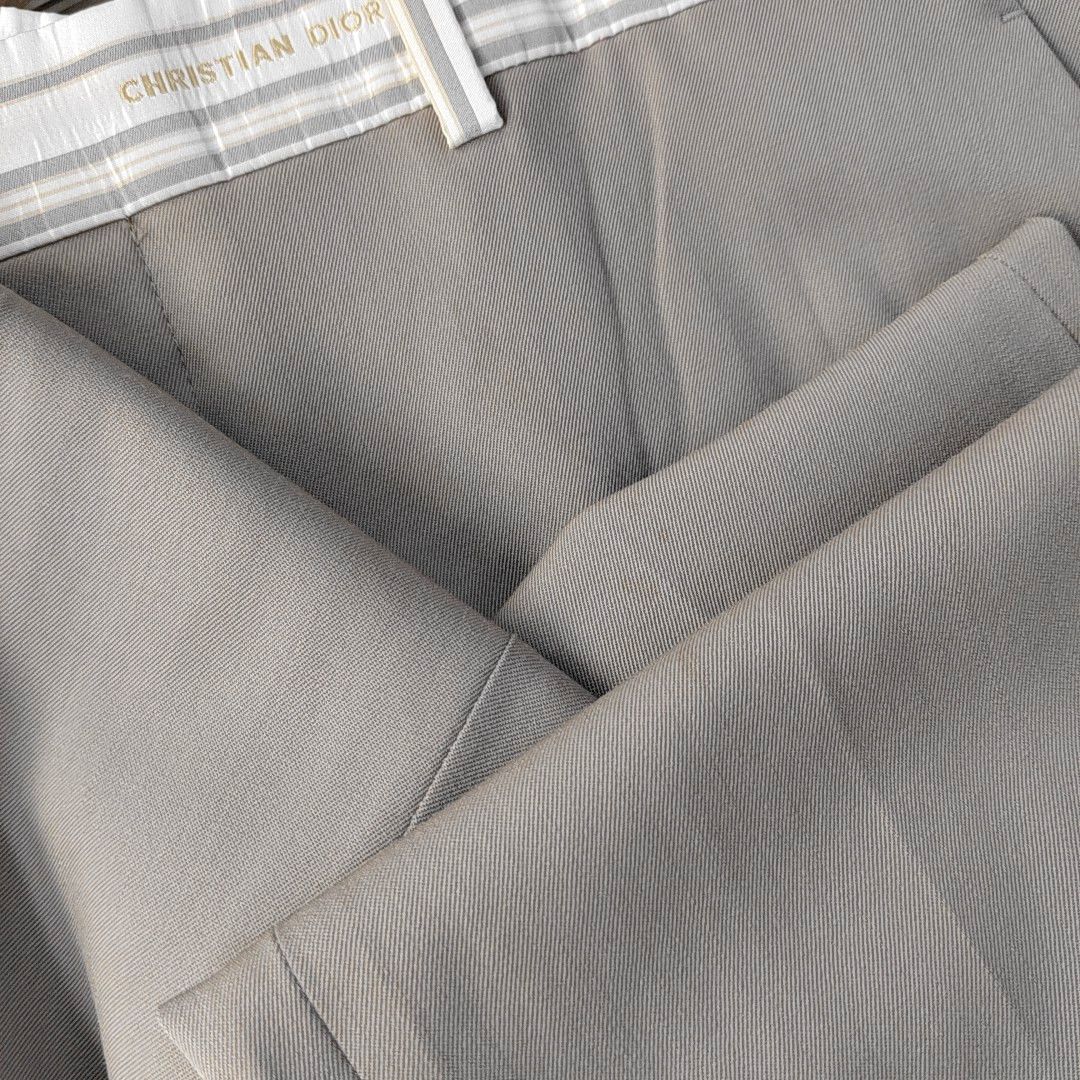 Dior Dior Homme Gray Virgin Wool Trousers Size 50 Size US 34 / EU 50 - 6 Thumbnail