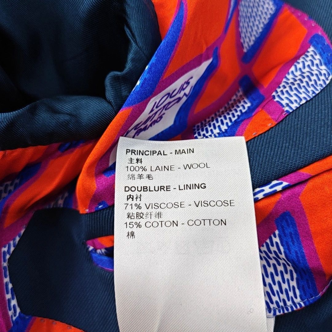 Louis Vuitton Louis Vuitton Blue Wool Blazer 42R Size 42R - 3 Thumbnail