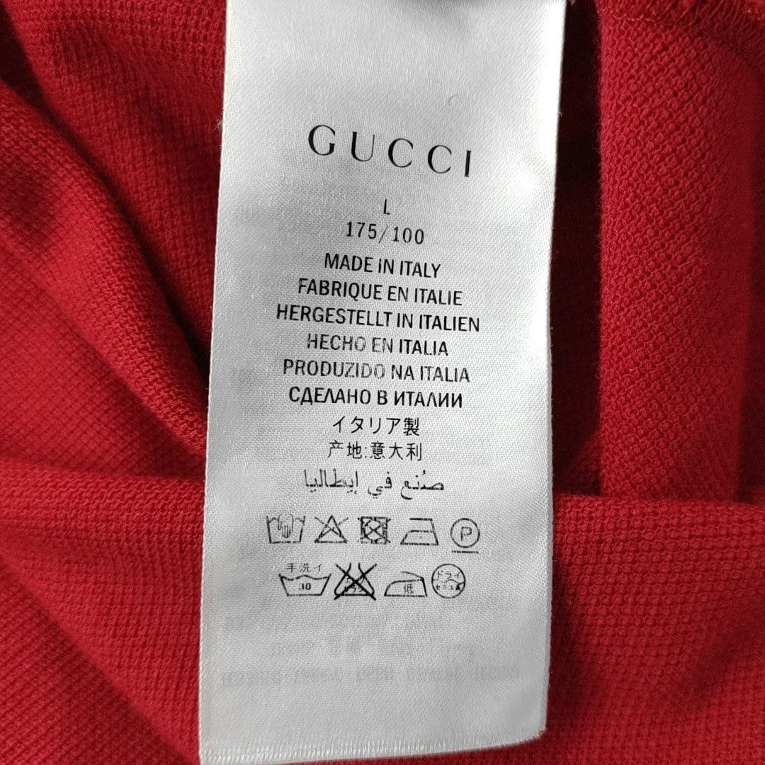 Gucci Gucci Bee Star Embroidered Polo Shirt US L Size US L / EU 52-54 / 3 - 4 Thumbnail