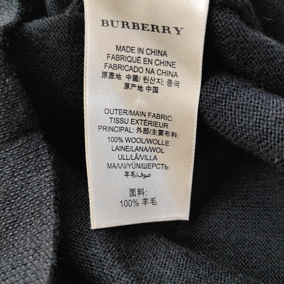 Burberry Burberry Brit Wool V-Neck Sweater Size L Size US L / EU 52-54 / 3 - 3 Thumbnail