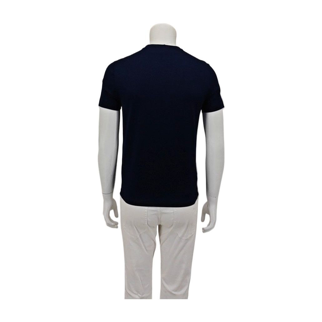 Prada Prada Blue Cotton Stretch T-Shirt Size S Size US S / EU 44-46 / 1 - 2 Thumbnail