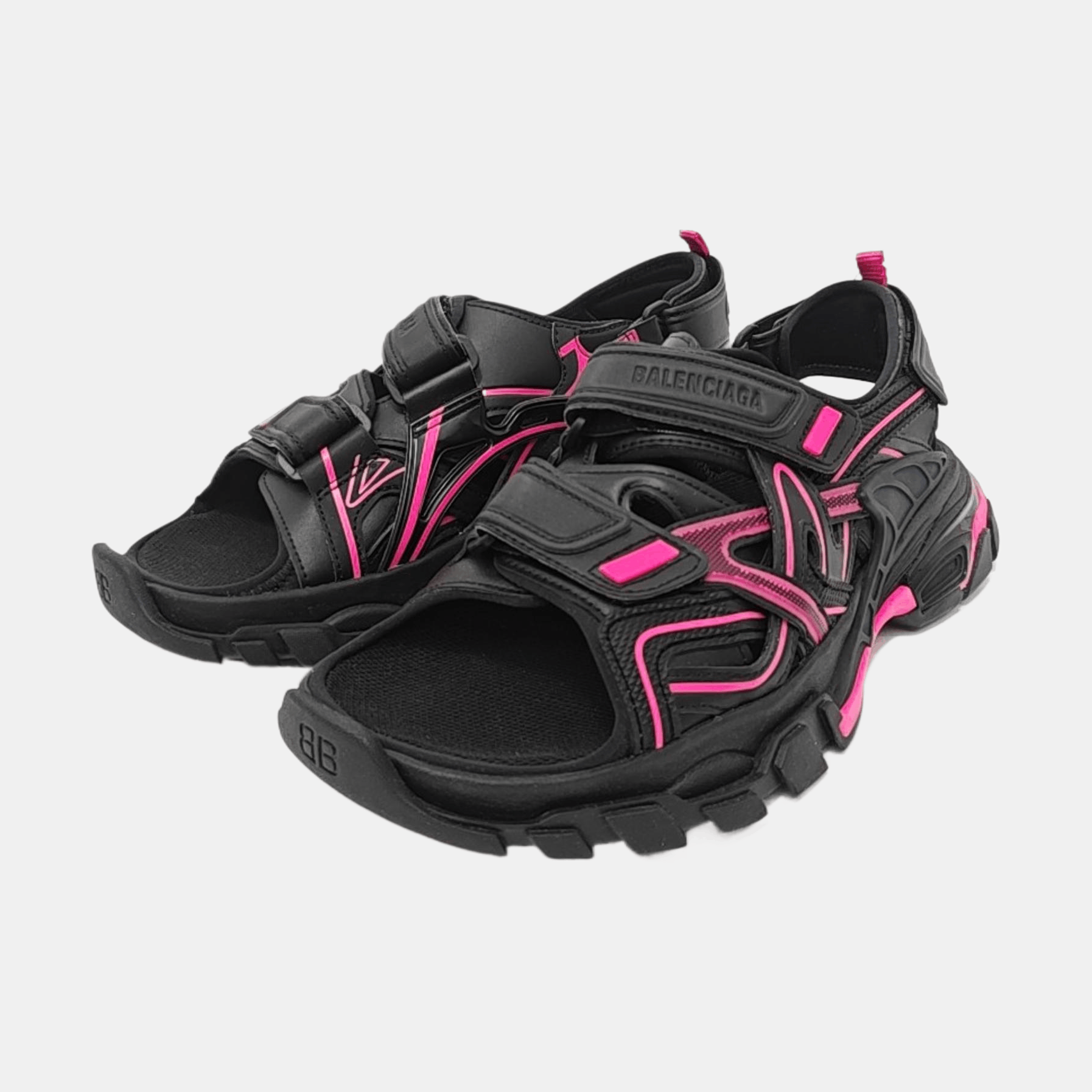 Balenciaga Balenciaga Track Pink Leather Sandals EU 39 Size US 6 / EU 39 - 2 Thumbnail