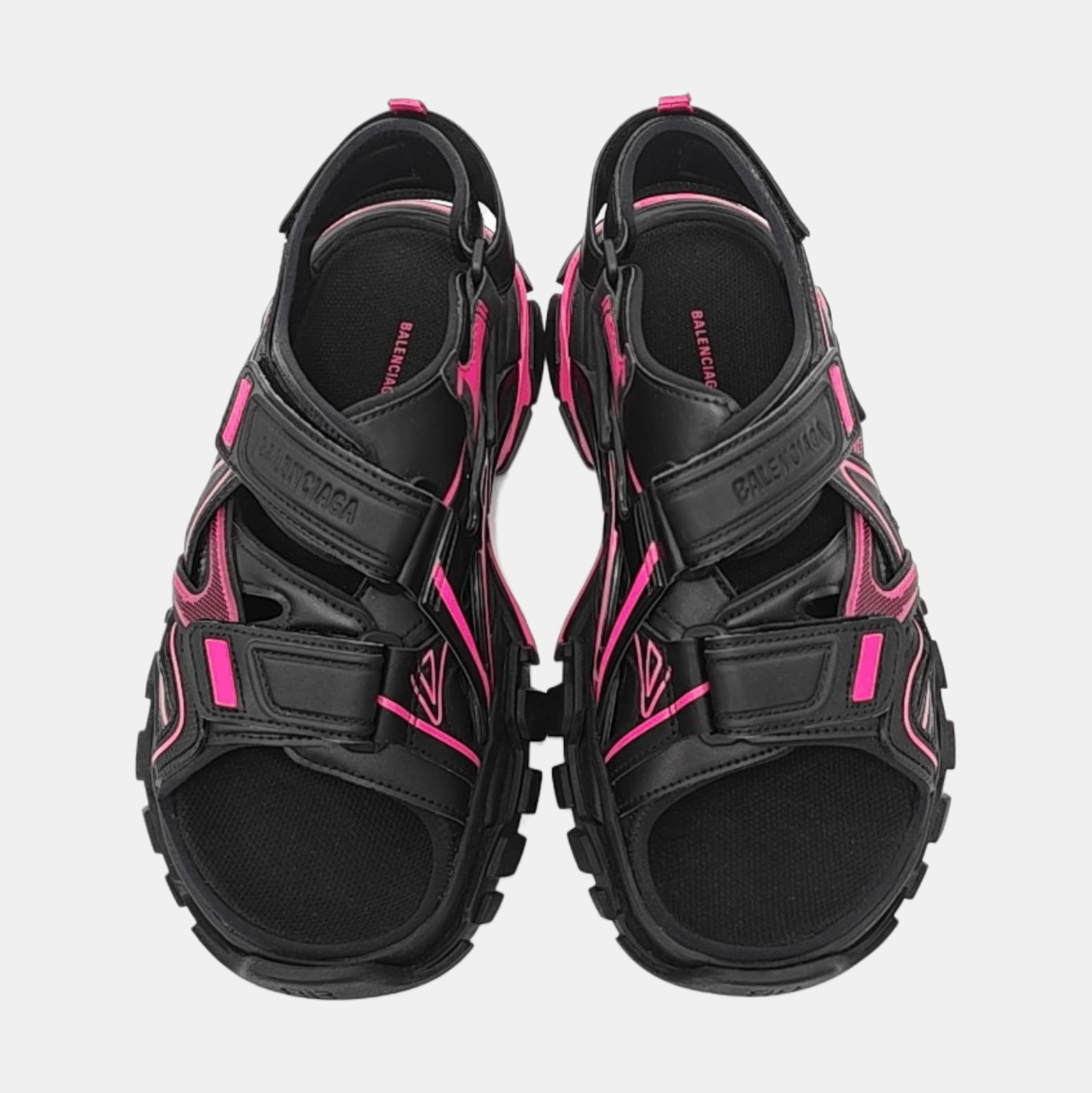 Balenciaga Balenciaga Track Pink Leather Sandals EU 39 Size US 6 / EU 39 - 3 Thumbnail