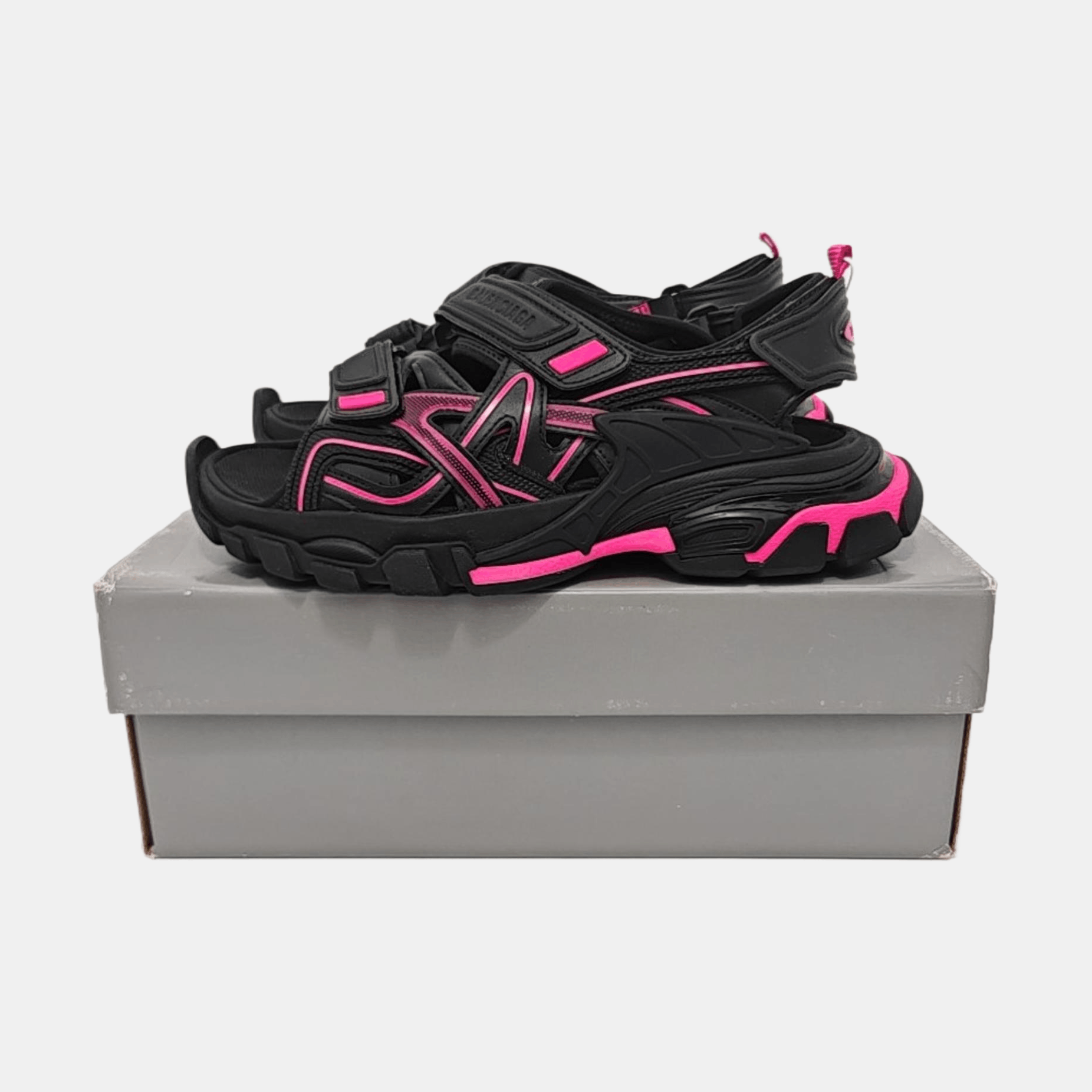 Balenciaga Balenciaga Track Pink Leather Sandals EU 39 Size US 6 / EU 39 - 6 Thumbnail