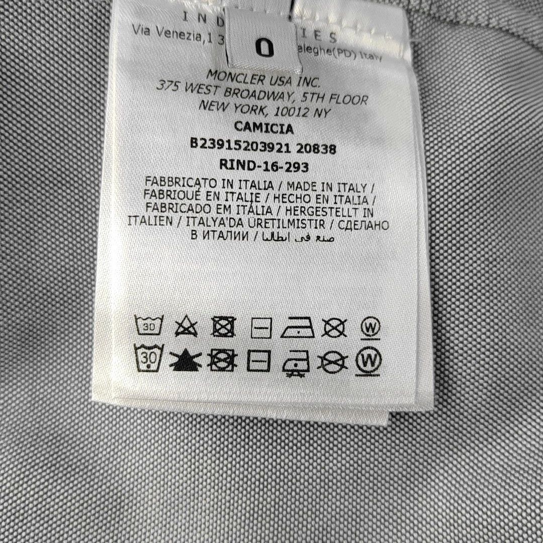 Moncler Moncler Gamme Bleu Cotton Button Up Shirt XS Size US XS / EU 42 / 0 - 4 Thumbnail