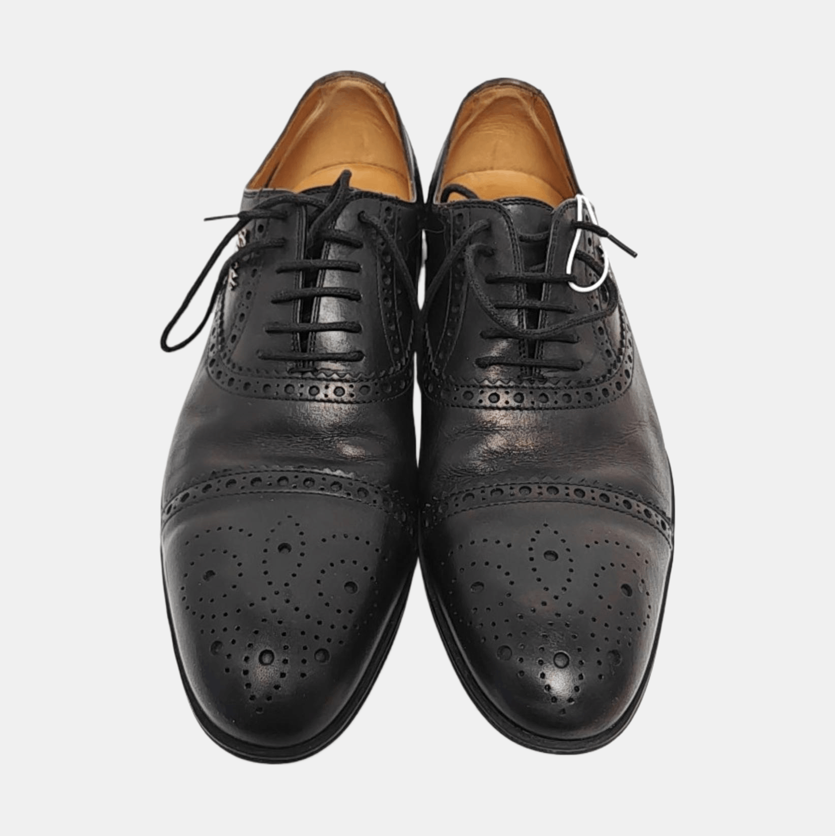 Gucci Gucci Brogue Detail Leather Business Shoes 38.5 Size US 6 / EU 39 - 3 Thumbnail