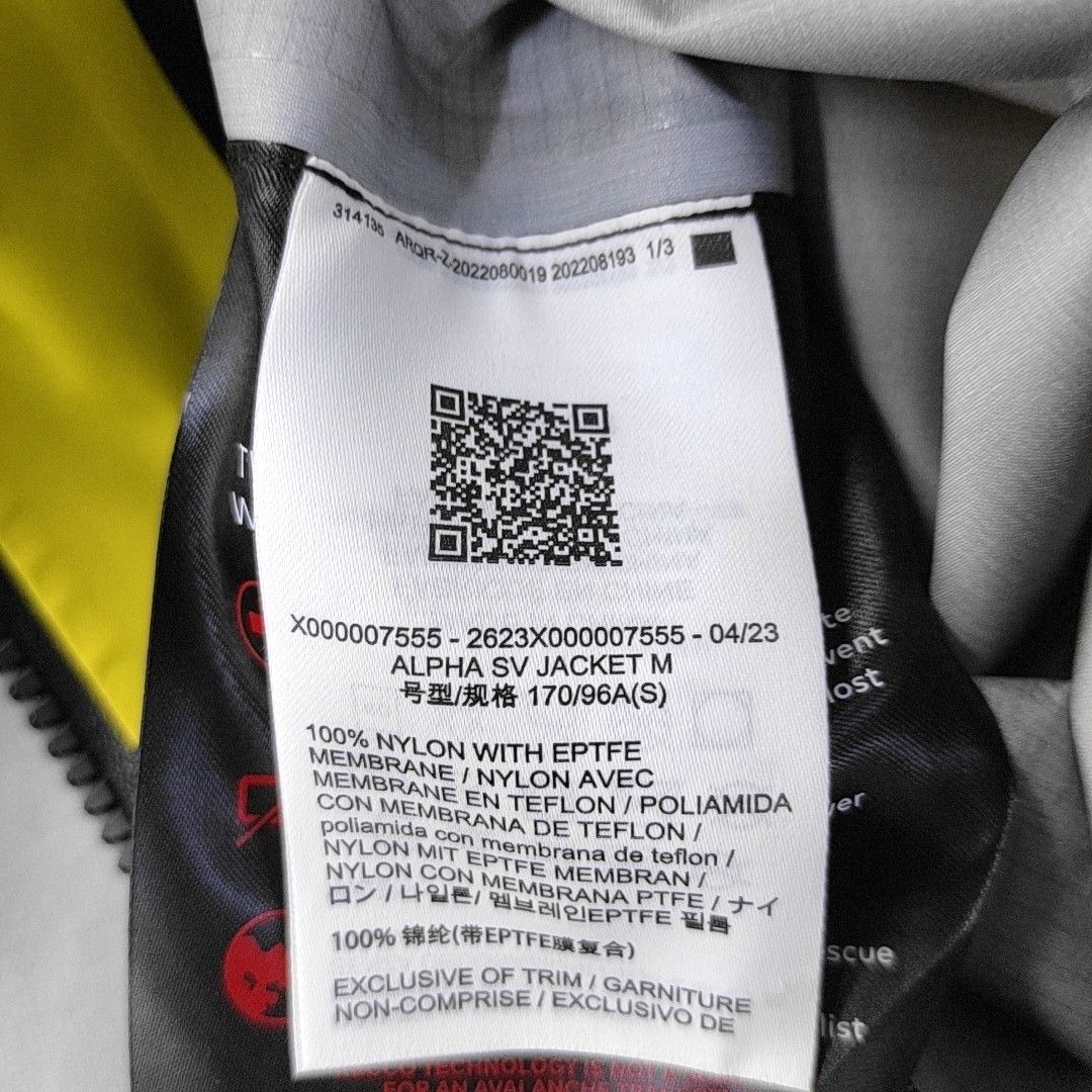 Arc'teryx Arc'teryx Alpha SV GORE-TEX Jacket Size S Size US S / EU 44-46 / 1 - 5 Thumbnail