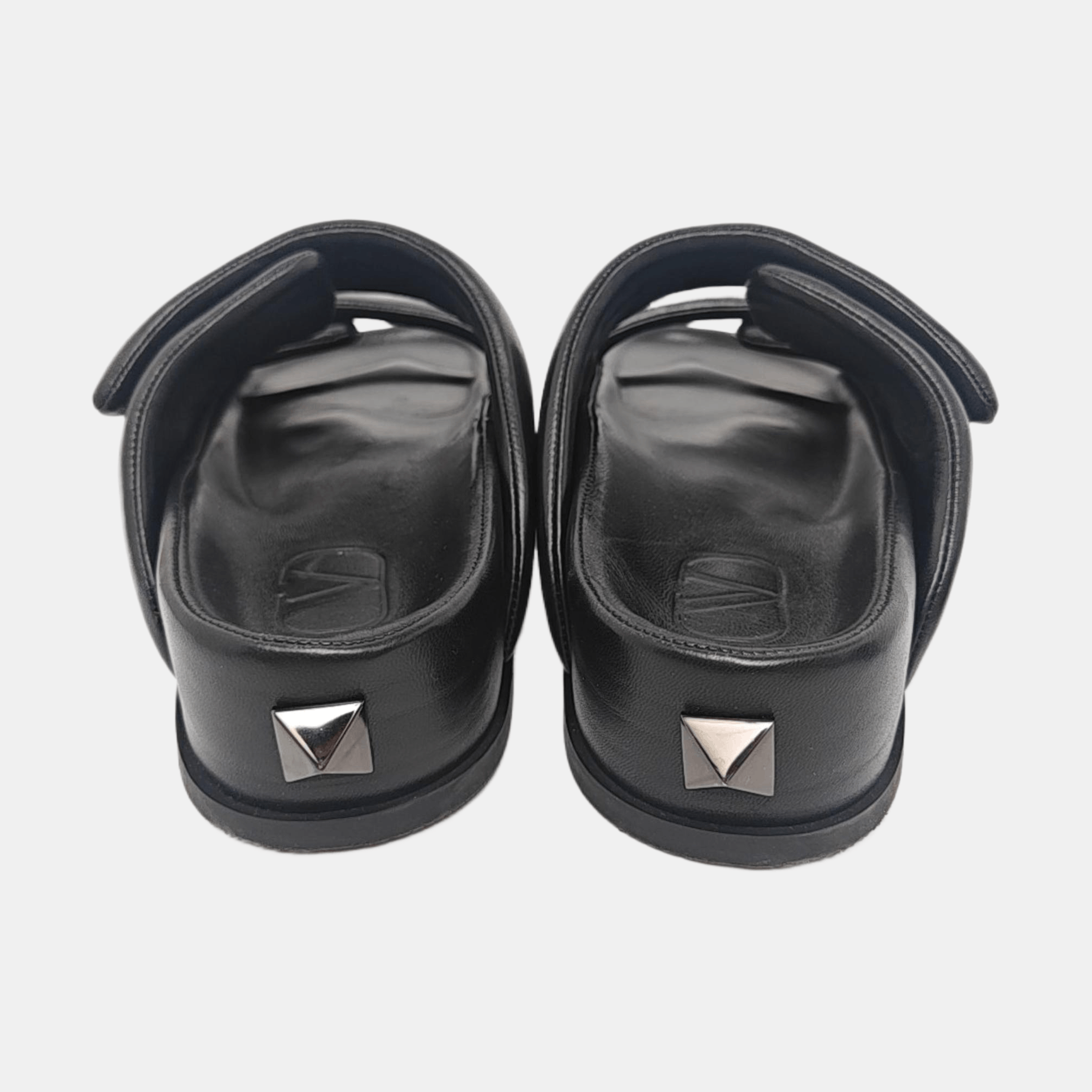 Valentino Valentino Studded Leather Slides Size 41.5 Size US 8.5 / EU 41-42 - 4 Thumbnail