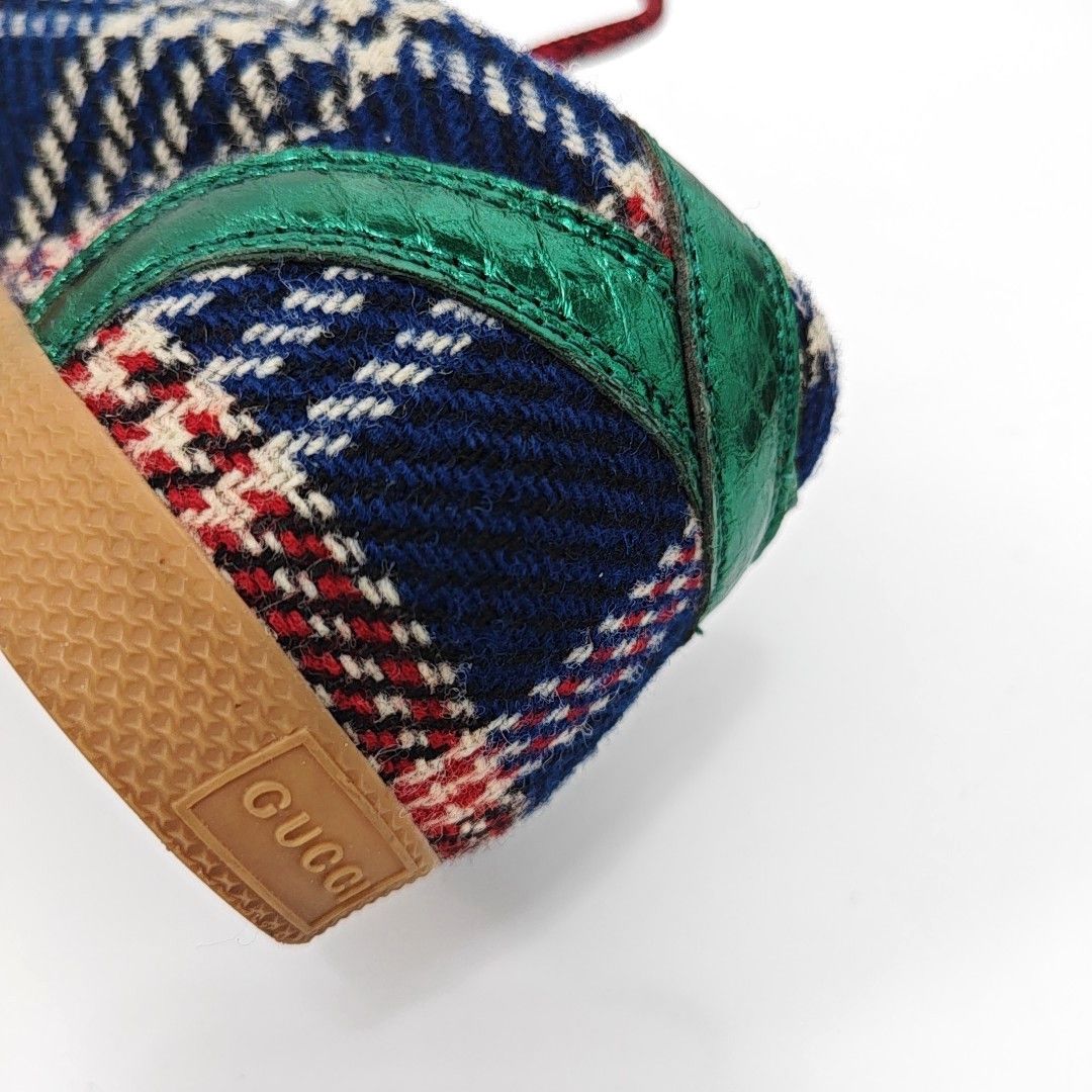 Gucci Gucci Plaid GG Logo Low-Top Sneakers Size 5.5 Size US 5.5 / EU 38 - 10 Thumbnail