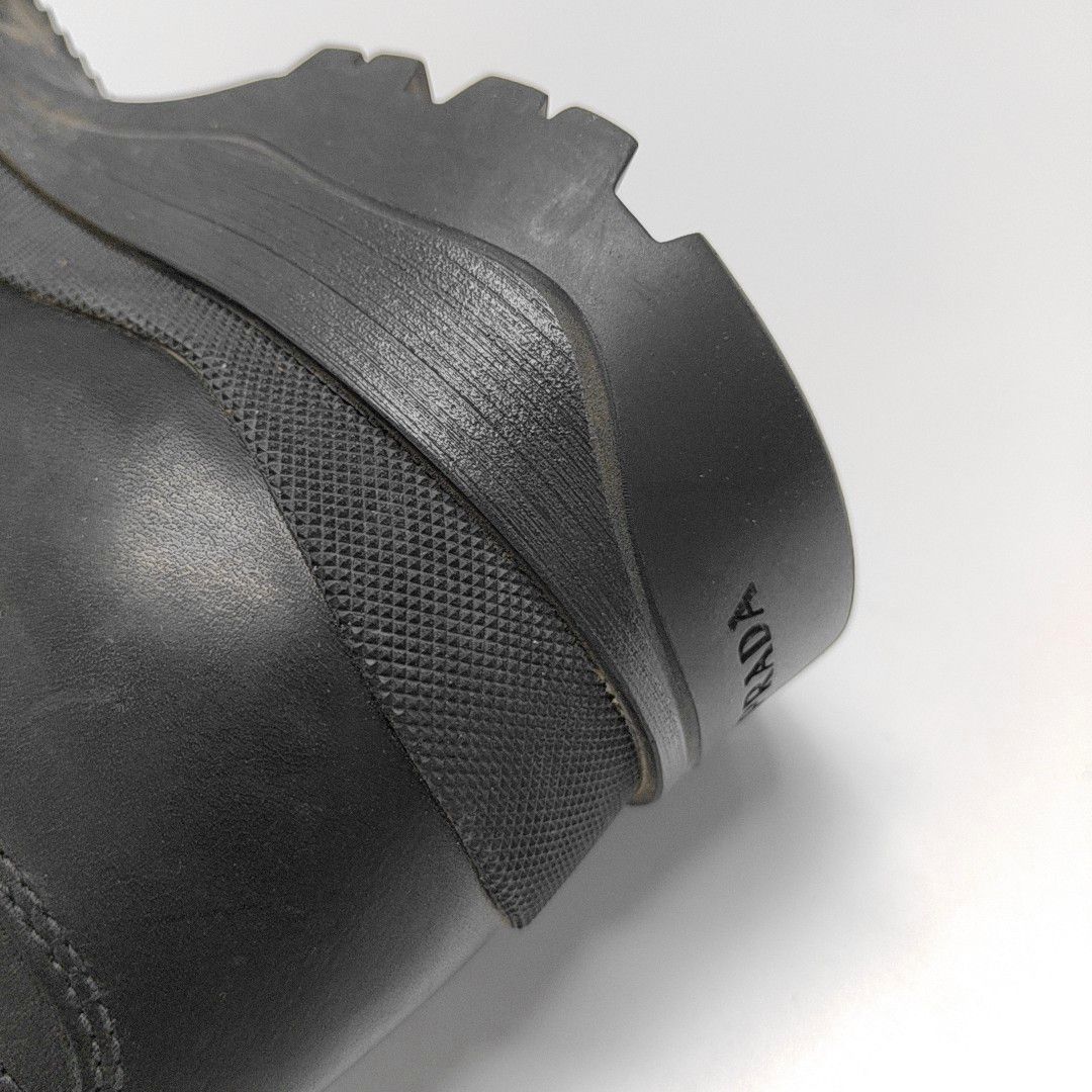 Prada Prada Leather Hi-Top Sneakers US 7.5 Size US 6.5 / EU 39-40 - 12 Thumbnail