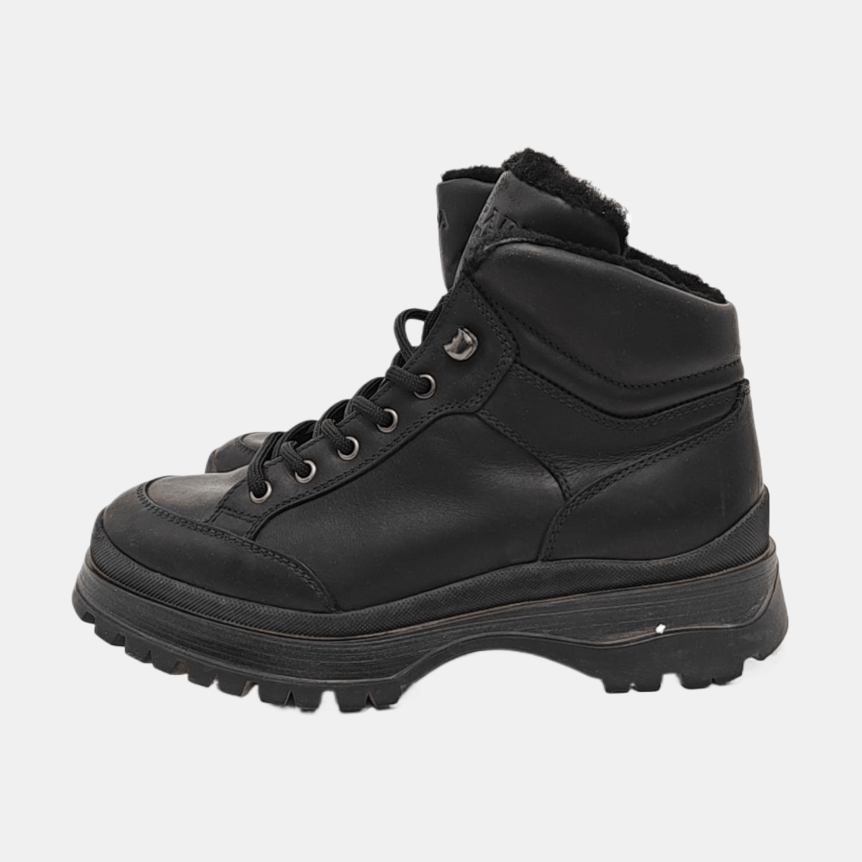 Prada Prada Leather Hi-Top Sneakers US 7.5 Size US 6.5 / EU 39-40 - 6 Thumbnail