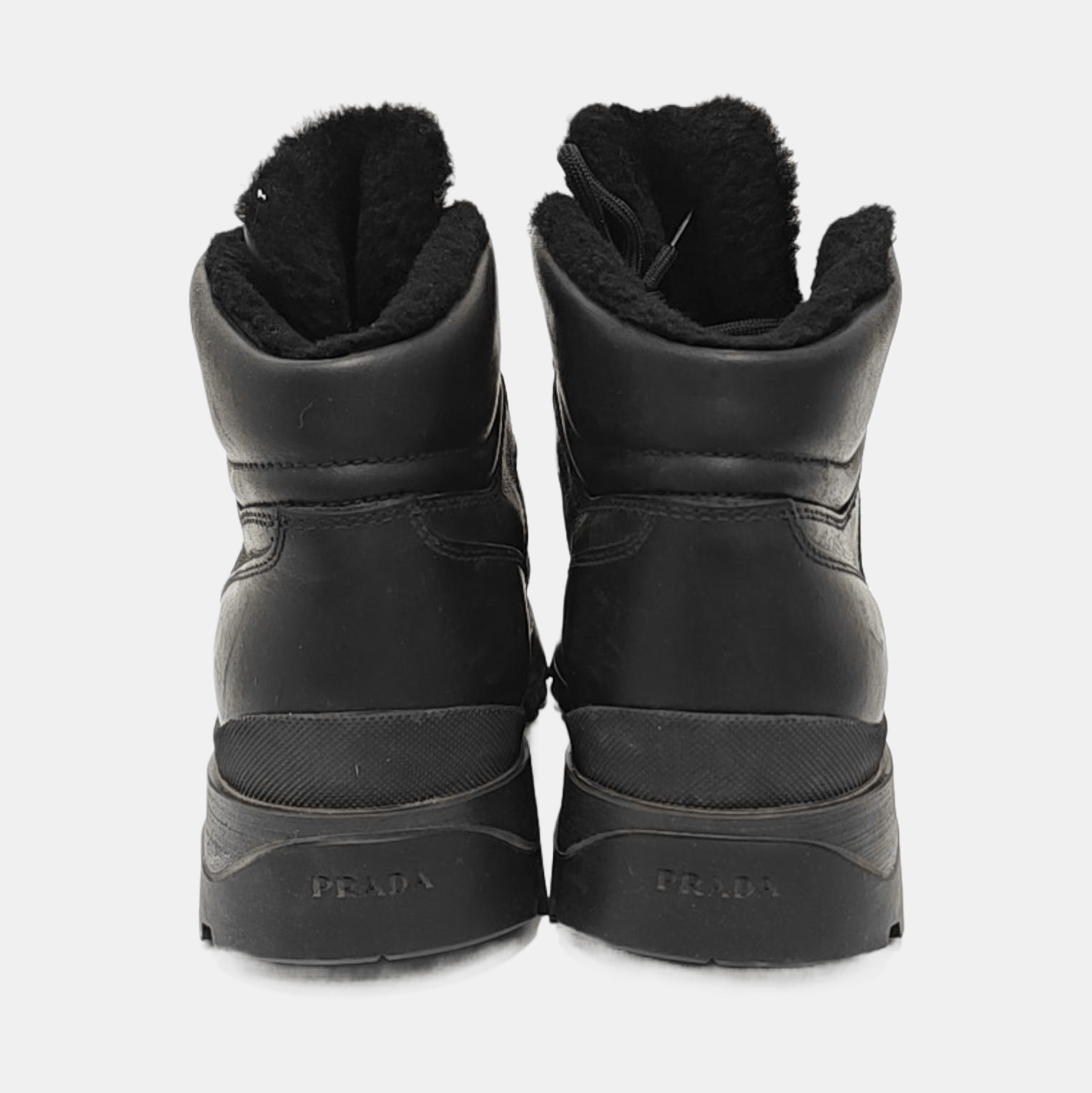 Prada Prada Leather Hi-Top Sneakers US 7.5 Size US 6.5 / EU 39-40 - 4 Thumbnail