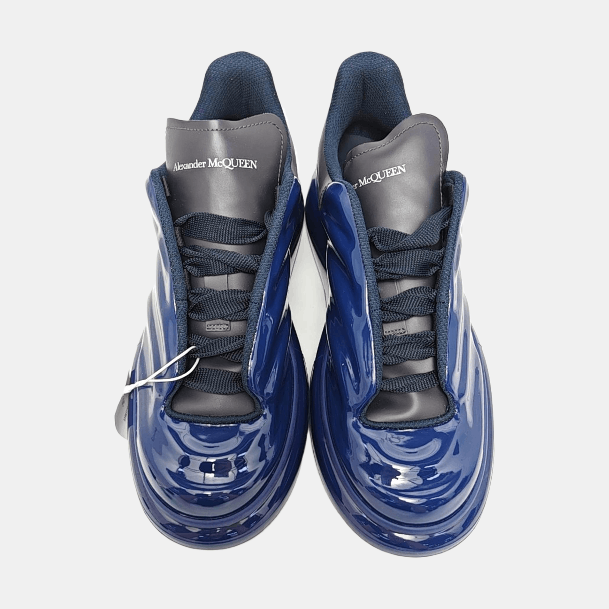 Alexander McQueen Alexander McQueen Blue Leather Low-Top Sneakers 40 Size US 7 / EU 40 - 3 Thumbnail