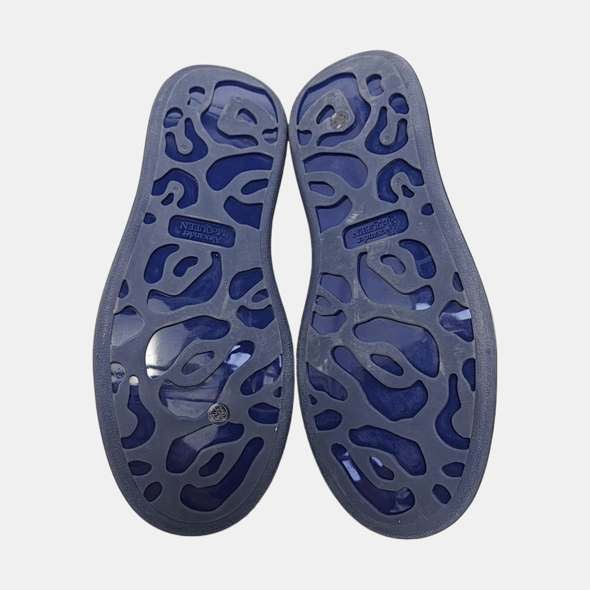 Alexander McQueen Alexander McQueen Blue Leather Low-Top Sneakers 40 Size US 7 / EU 40 - 5 Thumbnail