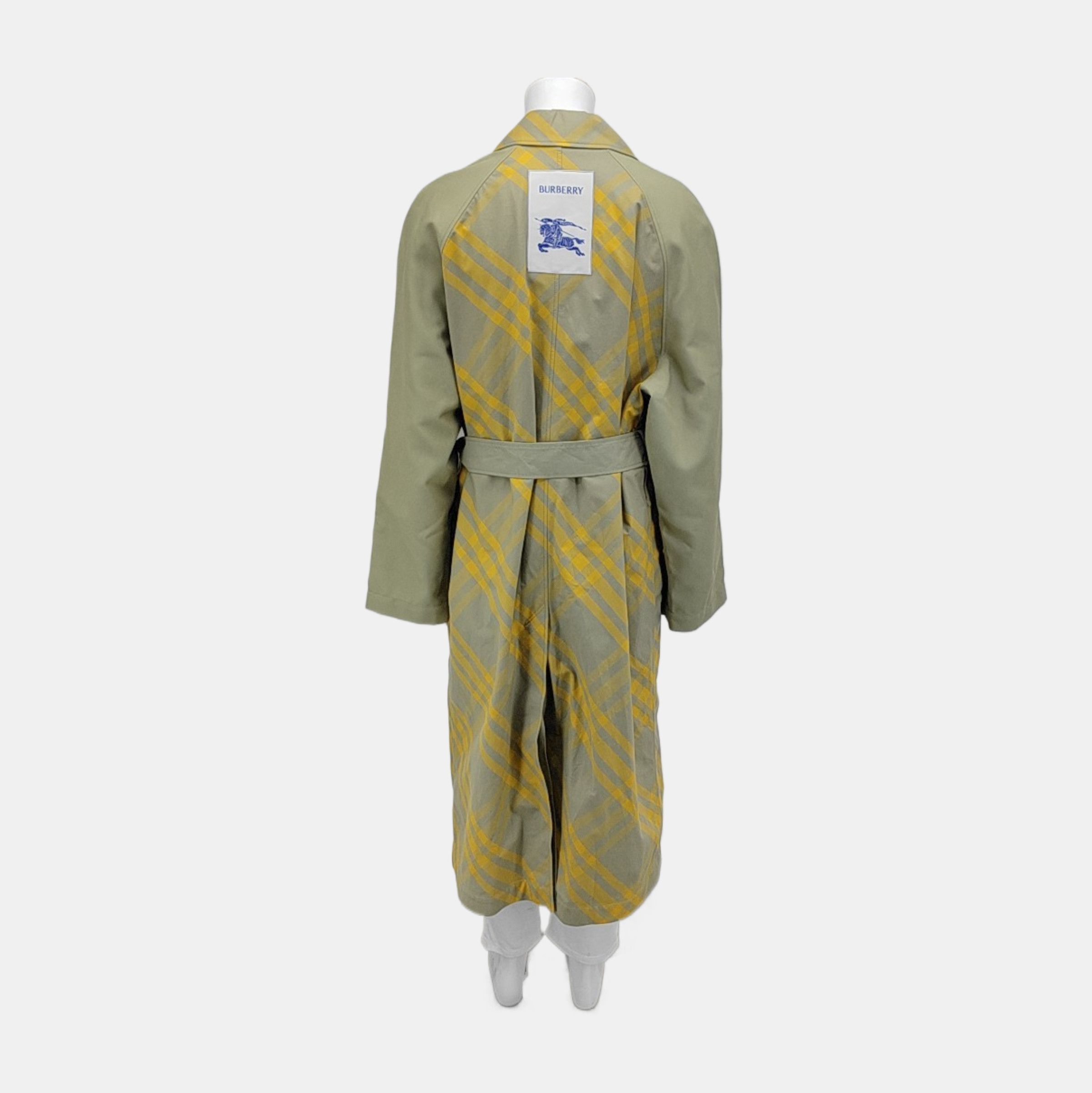 Burberry Burberry Yellow Check Trench Coat Size 56 Size US XL / EU 56 / 4 - 2 Thumbnail