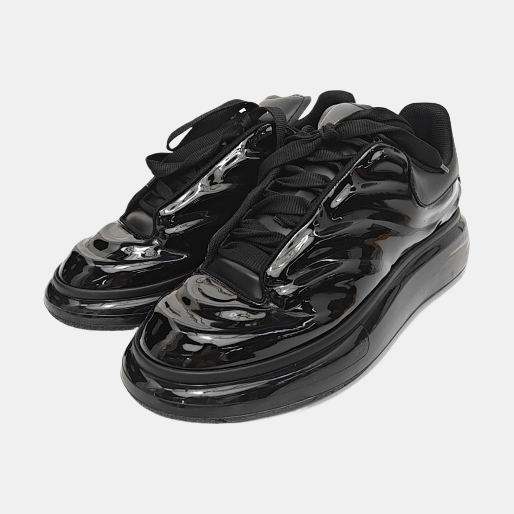 Alexander McQueen Alexander McQueen Glossy Leather Low-Top Sneakers 41 Size US 8 / EU 41 - 2 Thumbnail