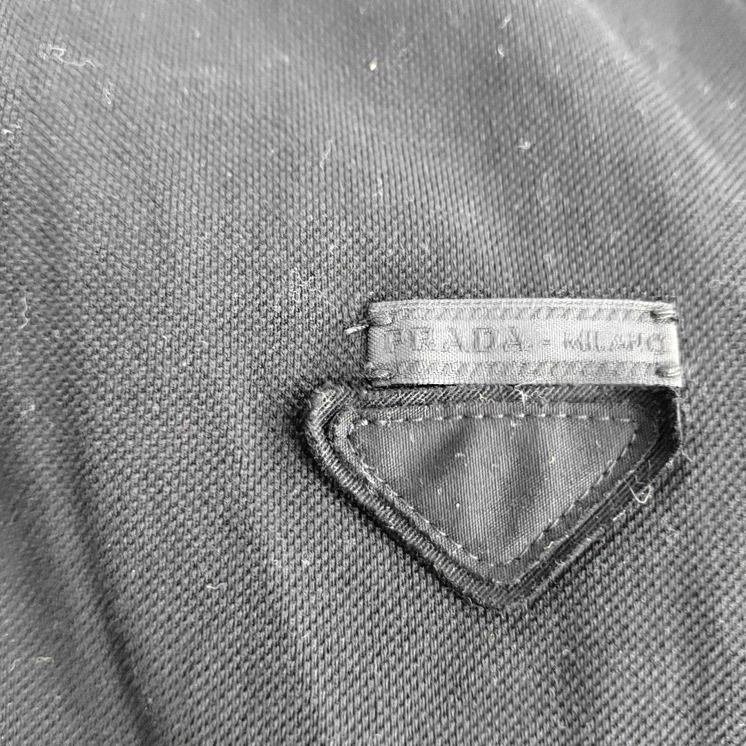 Prada Prada Black Cotton Polo Shirt L Size US L / EU 52-54 / 3 - 6 Thumbnail