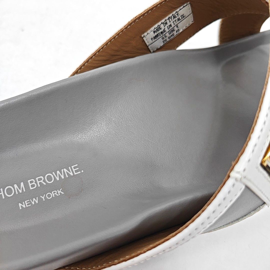 Thom Browne Thom Browne Tricolor Stripe Leather Slides 42 Size US 9 / EU 42 - 8 Thumbnail
