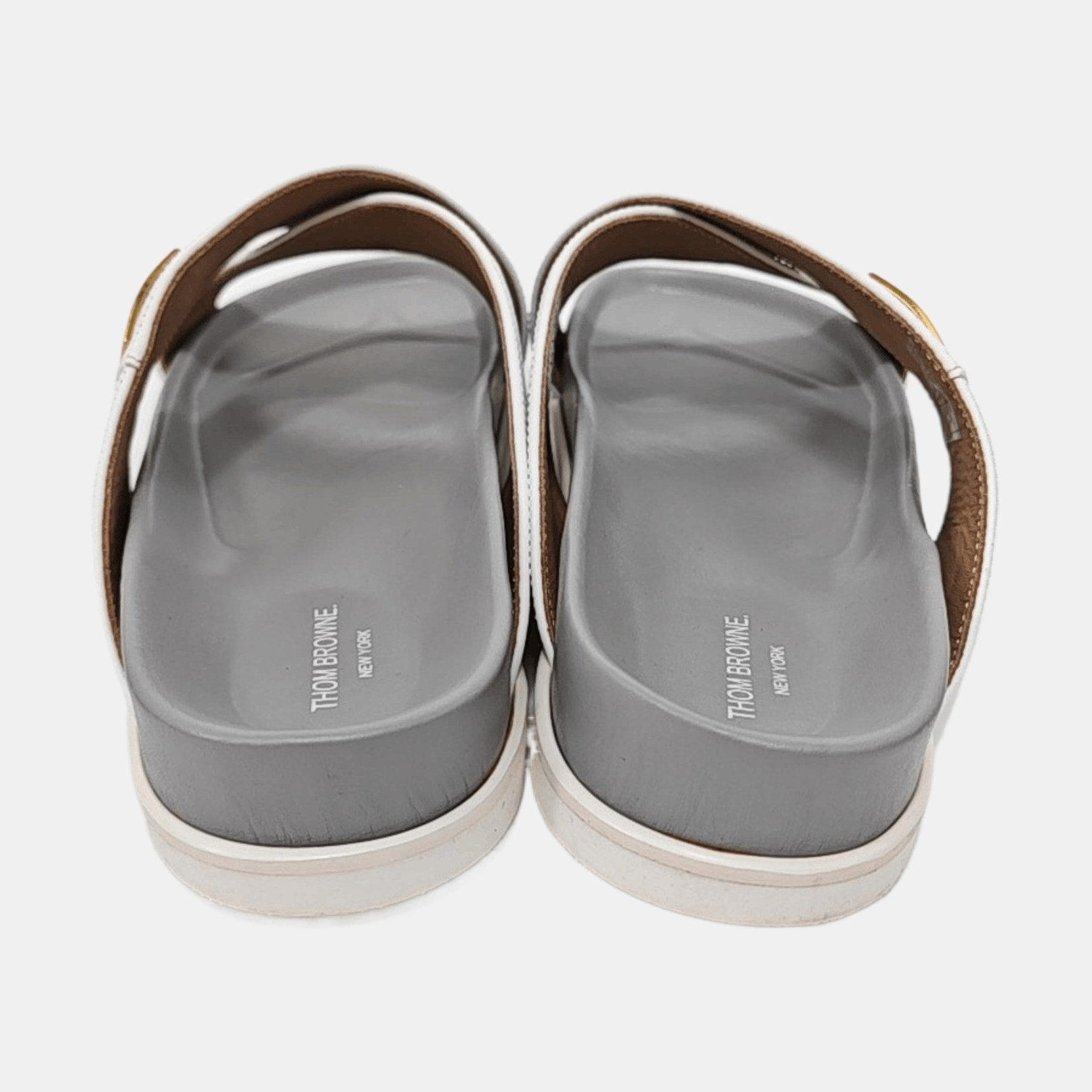 Thom Browne Thom Browne Tricolor Stripe Leather Slides 42 Size US 9 / EU 42 - 4 Thumbnail