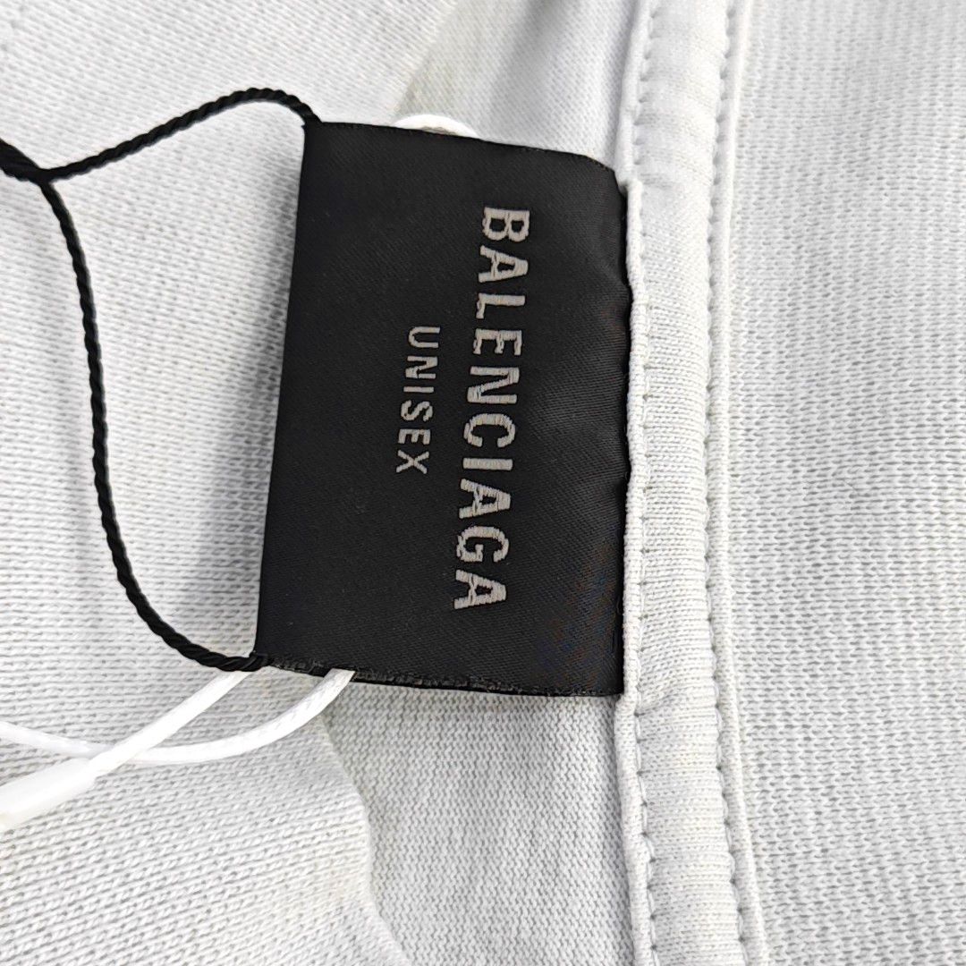 Balenciaga Balenciaga Blue-Gray Cotton T-Shirt Size S Size US S / EU 44-46 / 1 - 5 Thumbnail