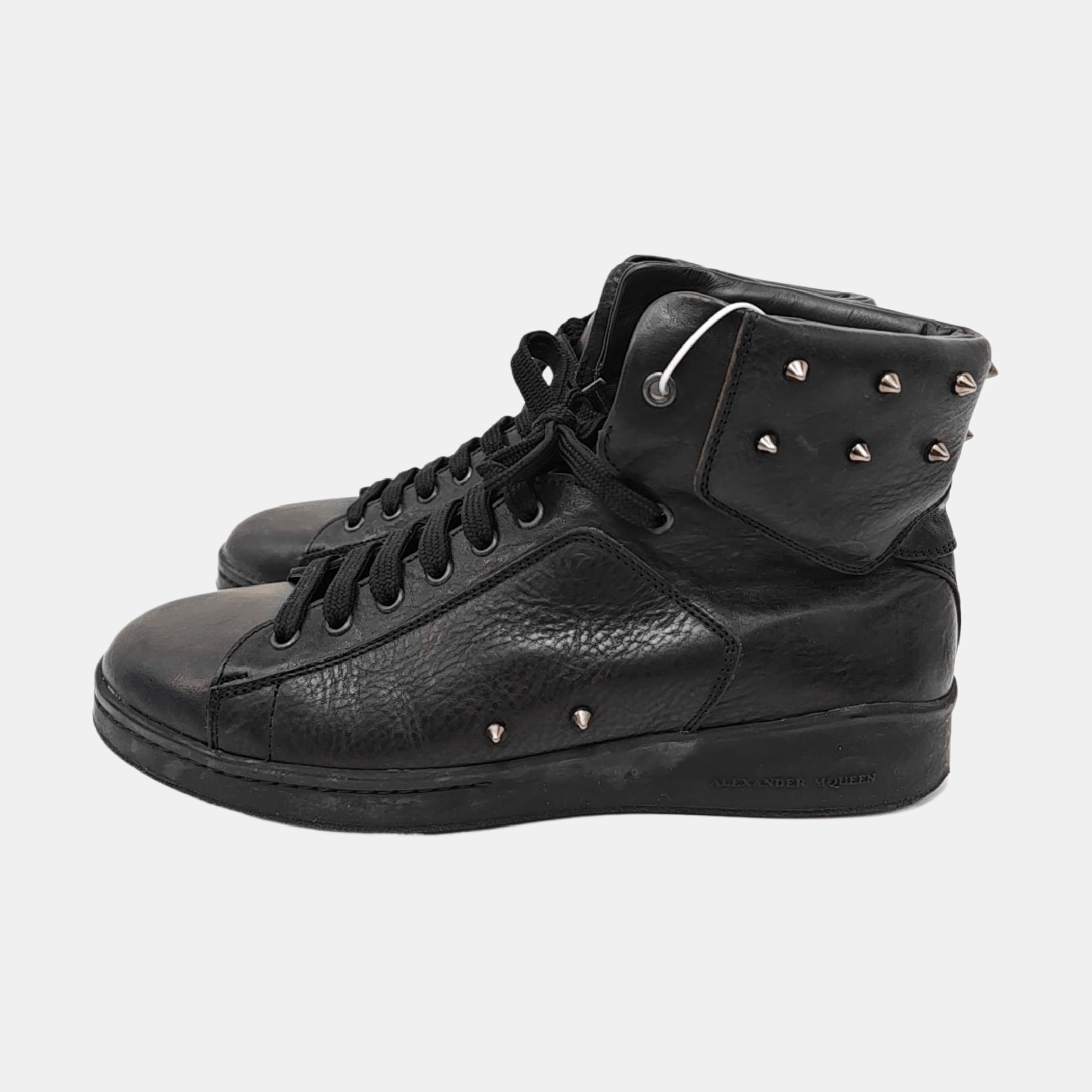 Alexander McQueen Alexander McQueen Studded Leather Hi-Top Sneakers 41 Size US 8 / EU 41 - 6 Thumbnail