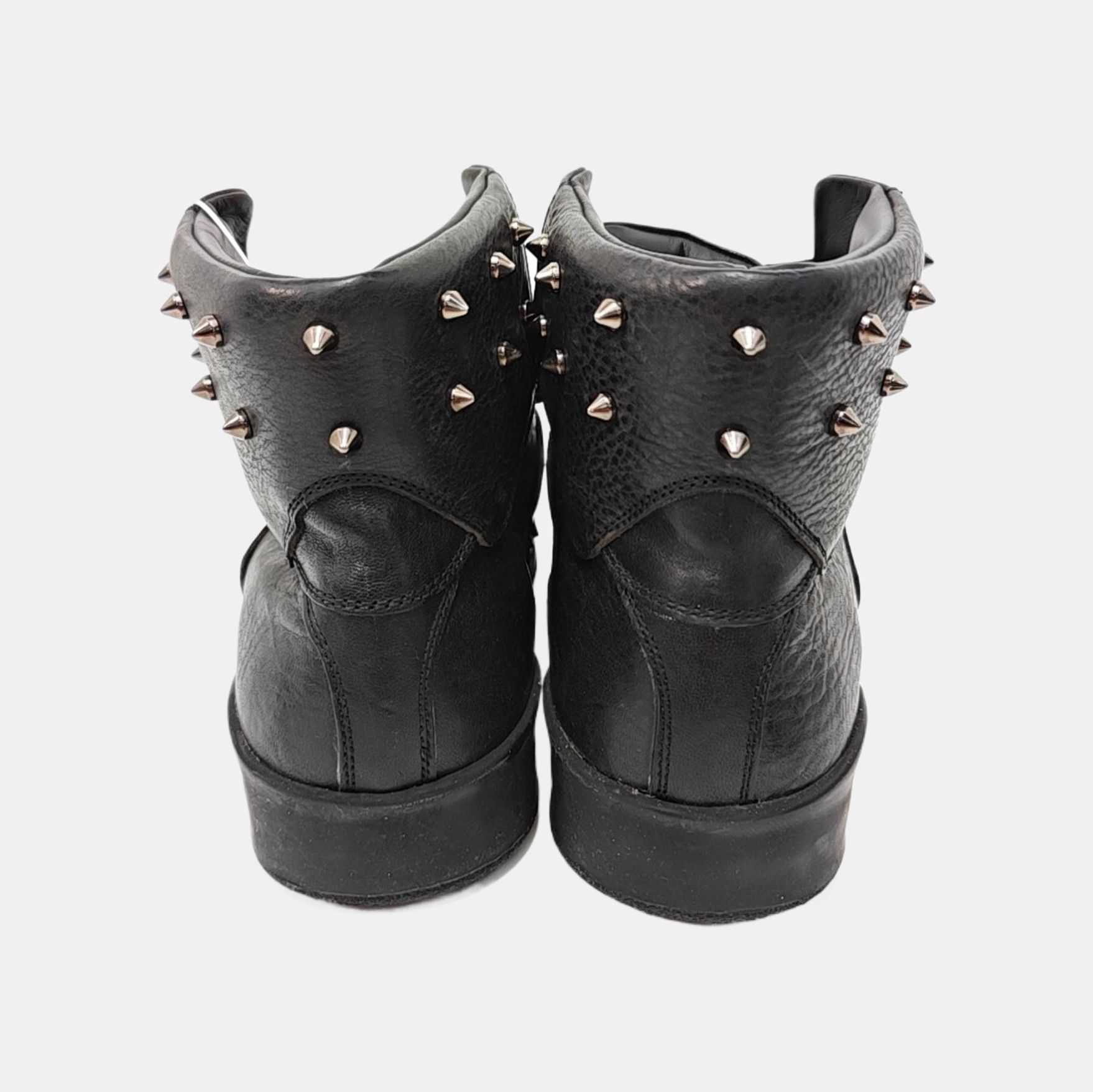 Alexander McQueen Alexander McQueen Studded Leather Hi-Top Sneakers 41 Size US 8 / EU 41 - 4 Thumbnail
