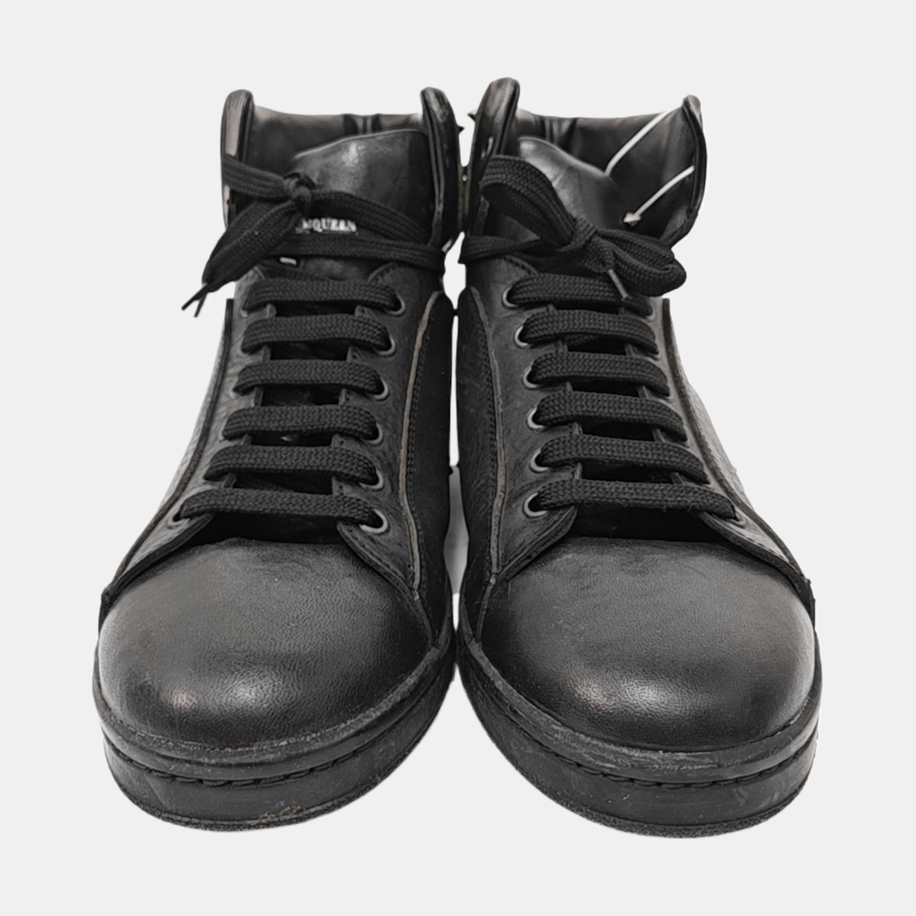 Alexander McQueen Alexander McQueen Studded Leather Hi-Top Sneakers 41 Size US 8 / EU 41 - 3 Thumbnail