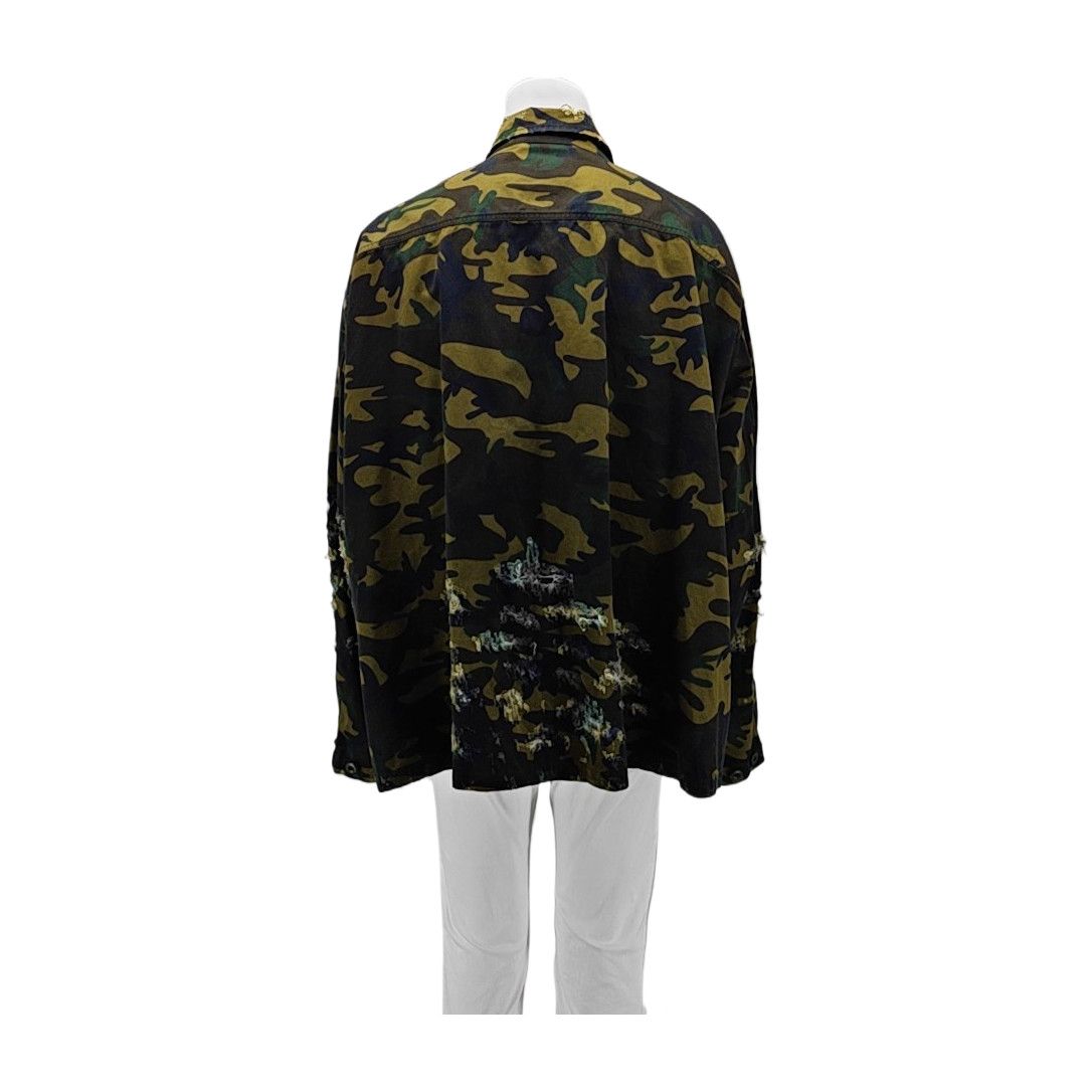 Balenciaga Balenciaga Camo Print Cotton Shirt Jacket Size XS Size US XS / EU 42 / 0 - 2 Thumbnail