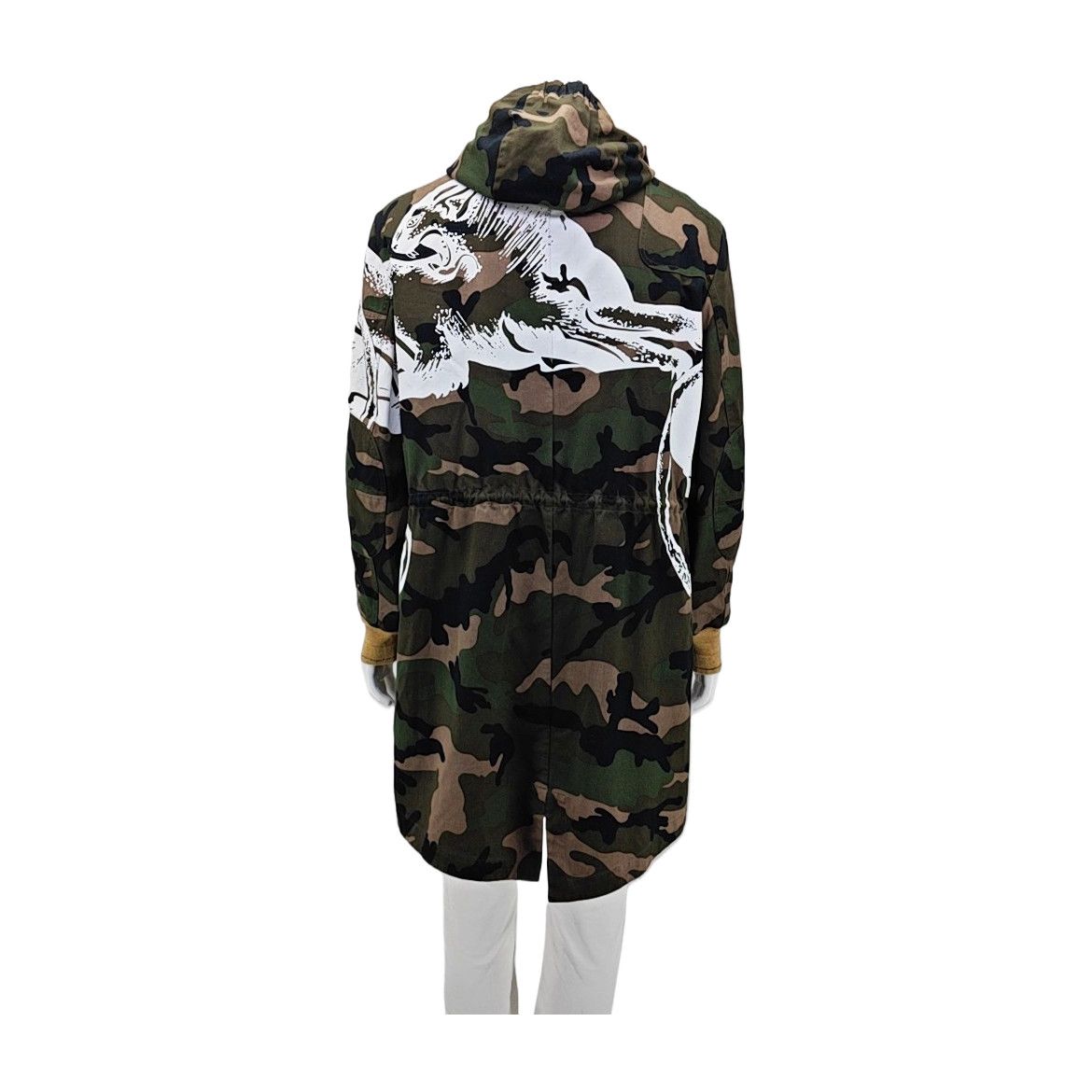 Valentino Valentino Camo Graphic Hooded Coat Size 50 Size US M / EU 48-50 / 2 - 2 Thumbnail